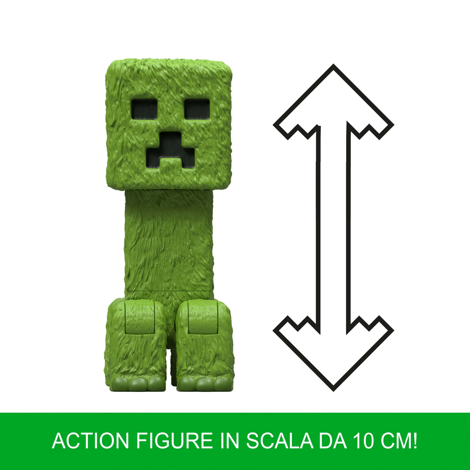 Minecraft Action Figure Di Creeper E Accessori, Set Di Giocattoli Da 10 Cm Ispirato A Un Film Minecraft - Image 4