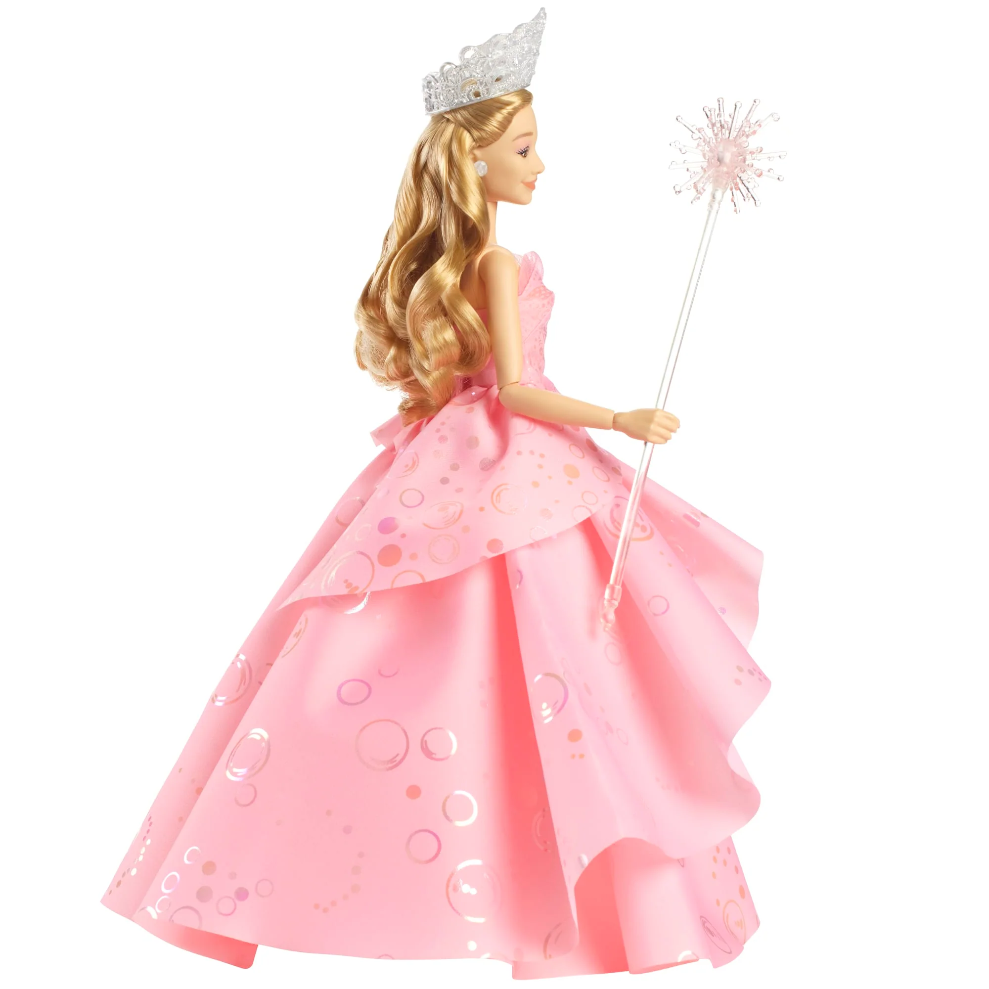 Universal Pictures Wicked Glinda, Bambola Deluxe Snodata Con Capelli Intrecciati, Accessori E Outfit Rimovibile - Prossimamente - Image 6