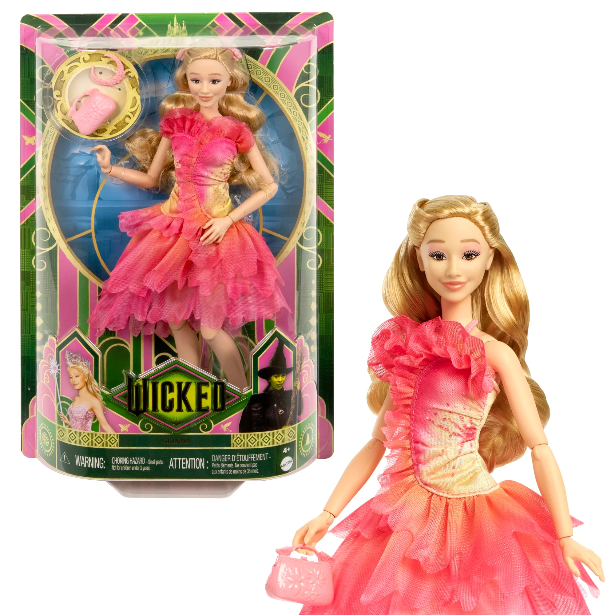 Universal Pictures Wicked Glinda, Bambola Con Abiti E Accessori Rimovibili - Prossimamente