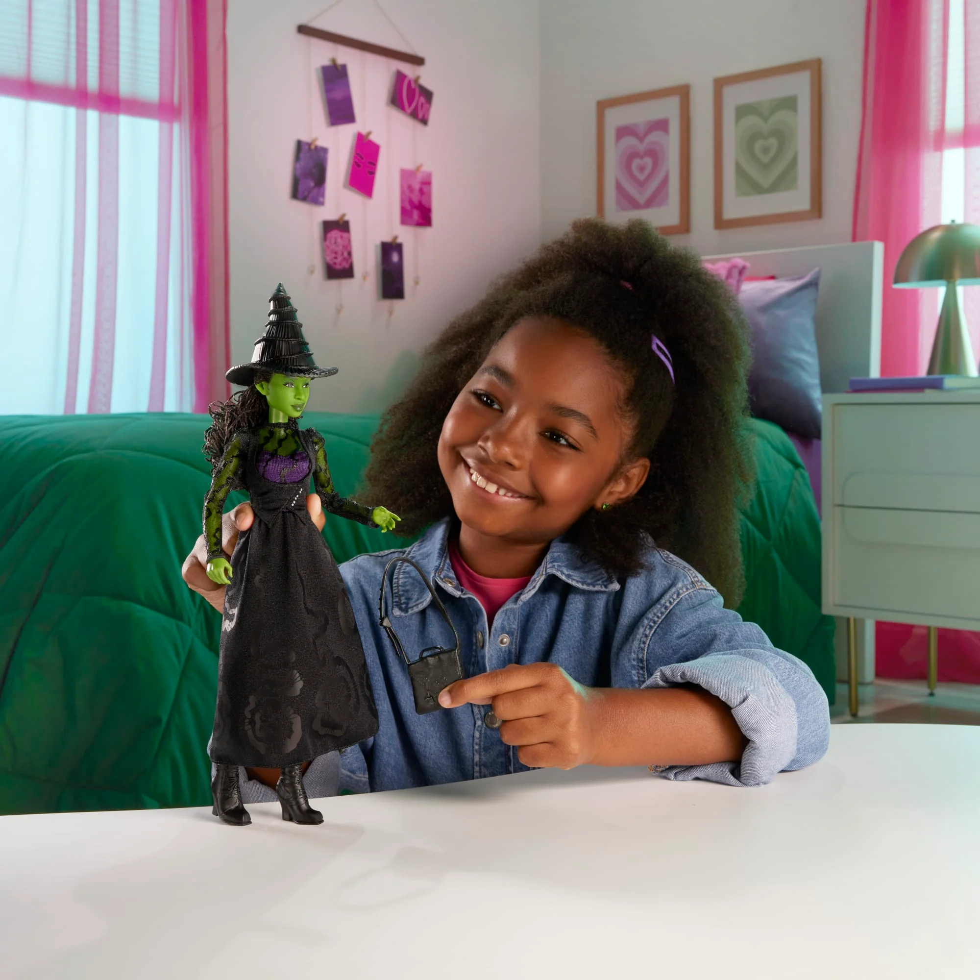 Mattel-Wicked-Poupée Elphaba Avec Accessoires Et Habillages Amovibles - Image 2