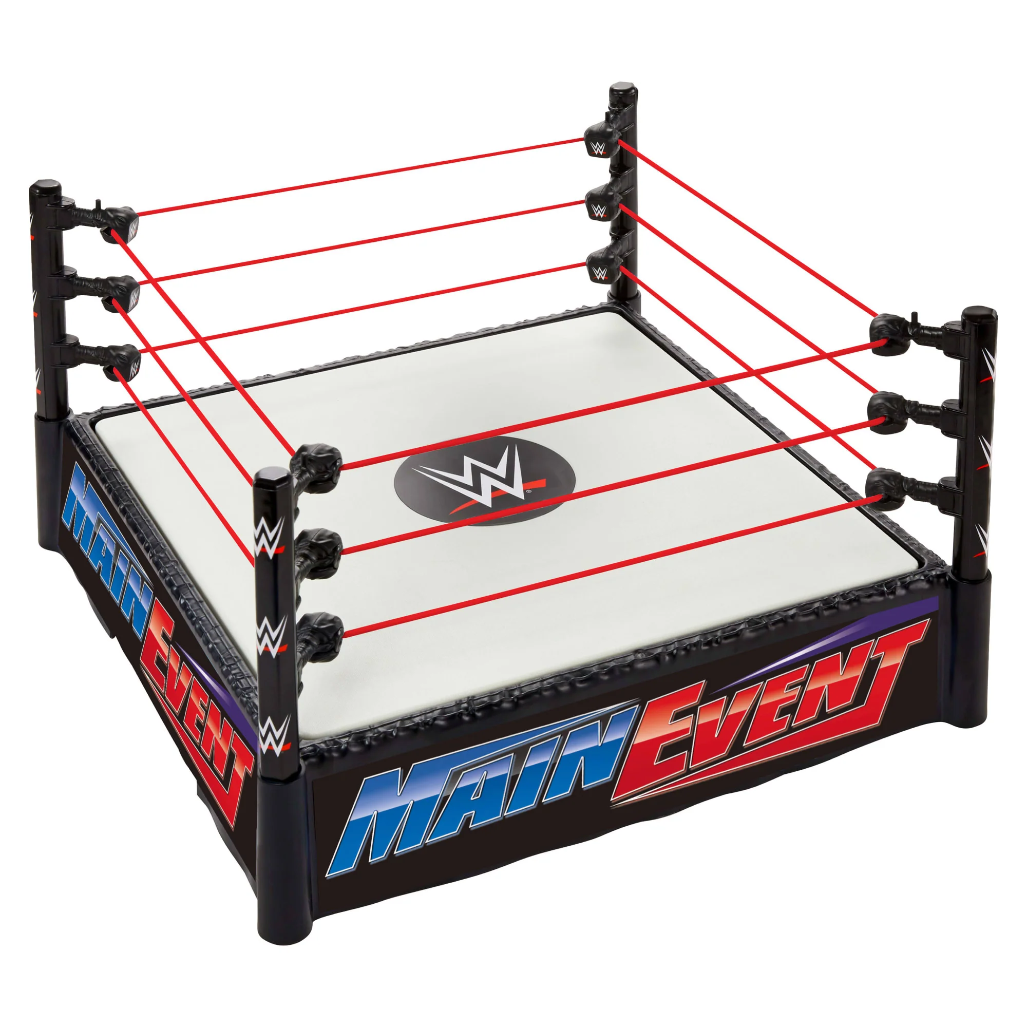 WWE Superstar Ρινγκ Με Αυτοκόλλητα Για Main Event & Raw, Δάπεδο Με Ελατήριο Και Ελαστικά Σχοινιά - Image 2