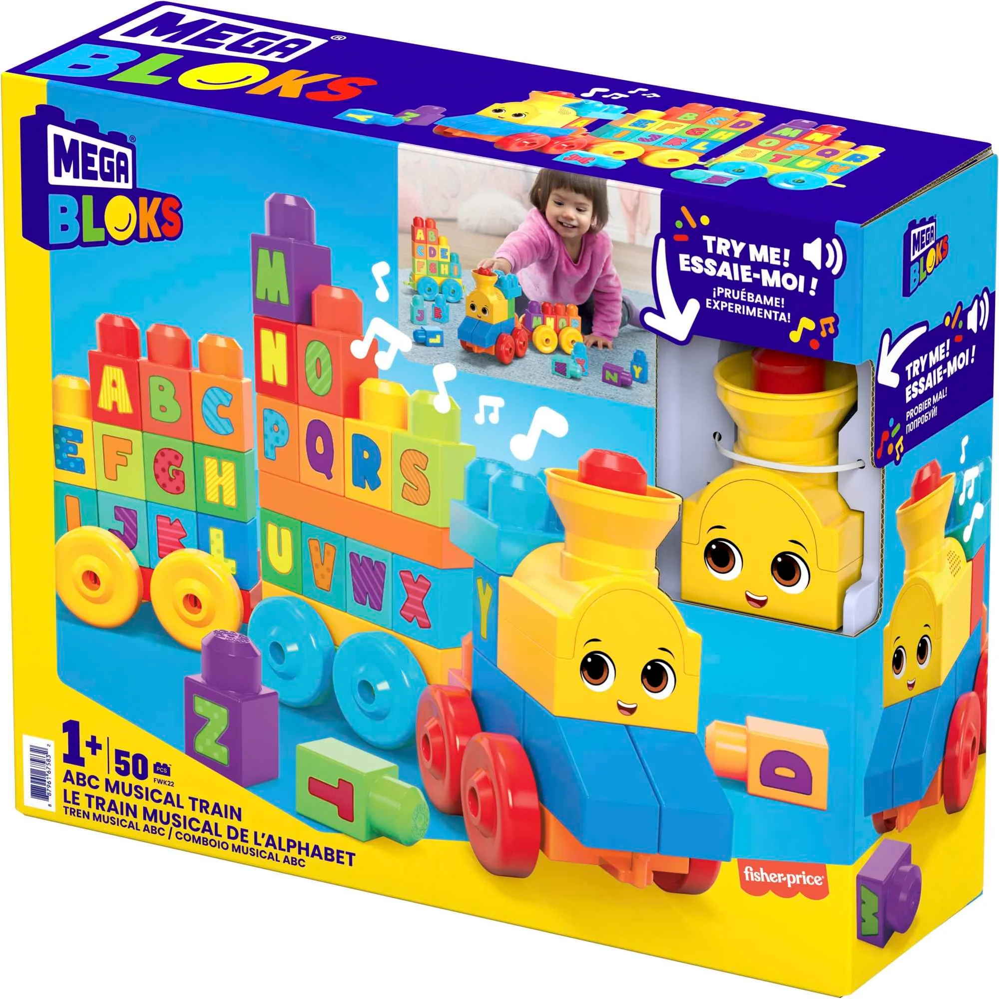 Mega Bloks Abc Muzikale Trein, Bouwspeelgoed, Blokken Voor Peuters Van 1 - 3 - Image 7