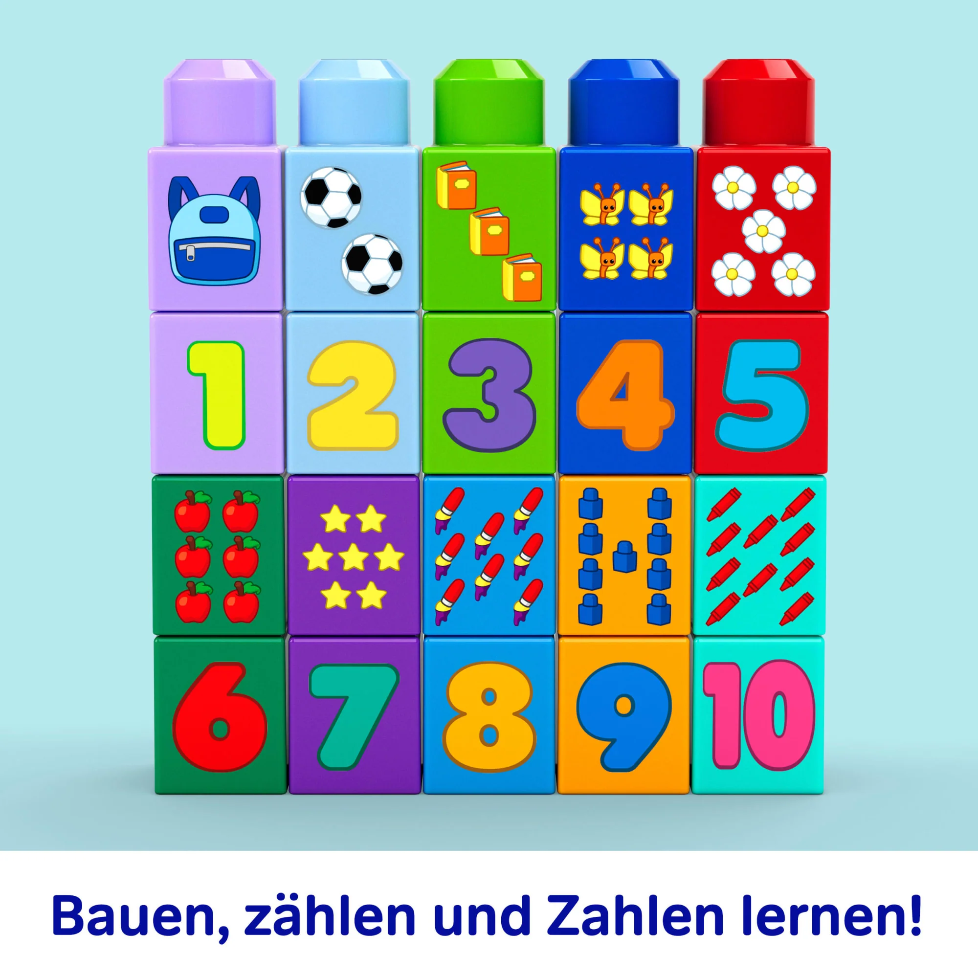 MEGA BLOKS Bau Und Lern Bus Spielbausteine (45 Teile) Für Kleinkinder - Image 3