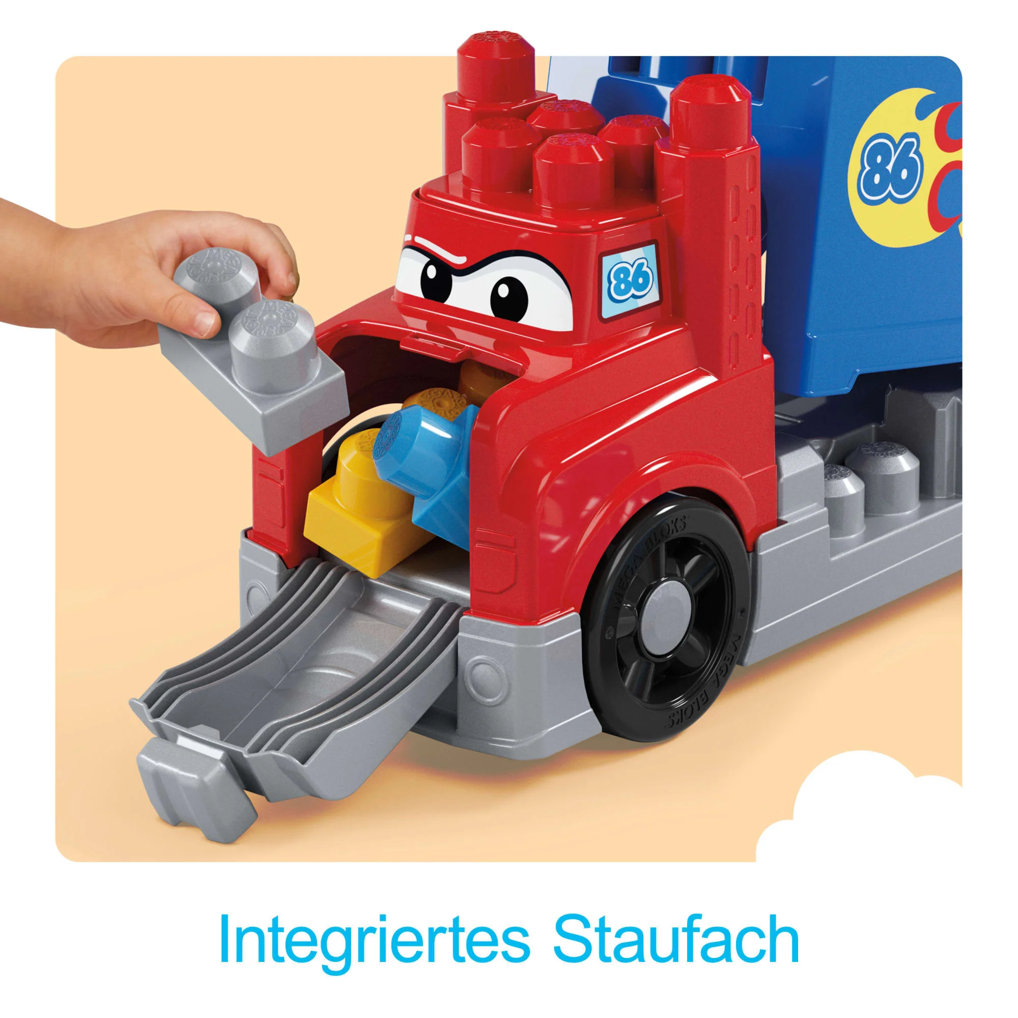 MEGA BLOKS-Bausteine Fast Tracks Rennwagen-Transporter Spielbausteine (19 Teile) Für Kleinkinder - Image 5