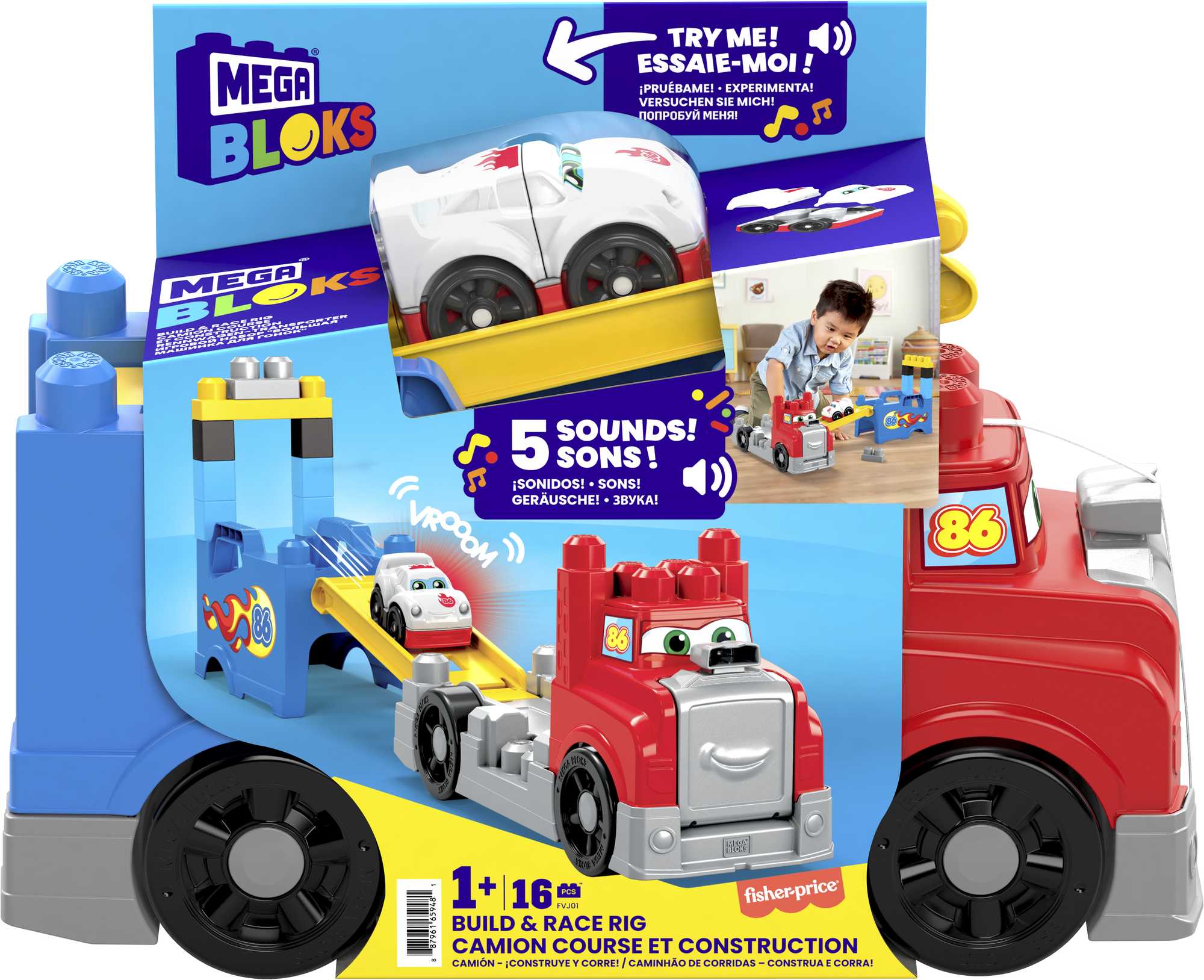 Mega Bloks Bouw & Race Truck - Image 6