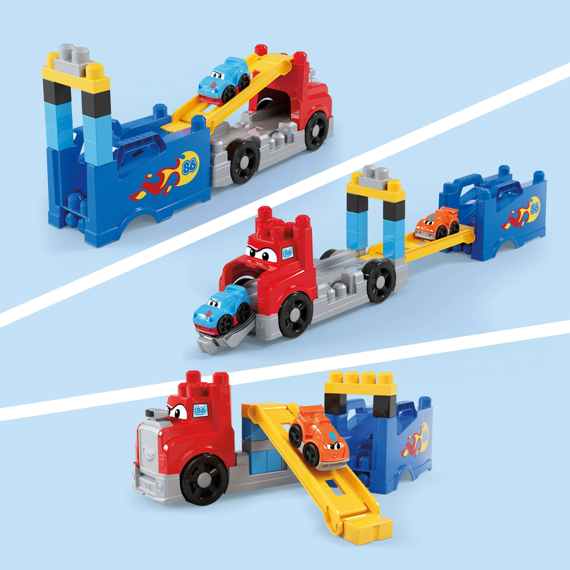 MEGA BLOKS First Builders Bouwen En Racen Truck Speelgoedblokken (19 Onderdelen) Voor Peuters - Image 4