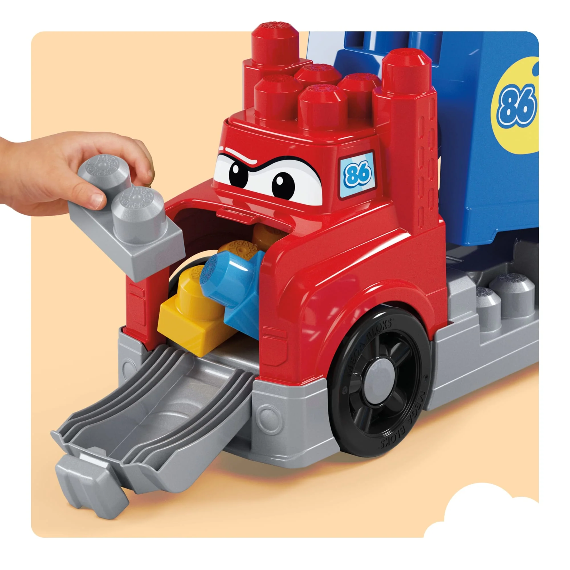 MEGA BLOKS First Builders Bouwen En Racen Truck Speelgoedblokken (19 Onderdelen) Voor Peuters - Image 5