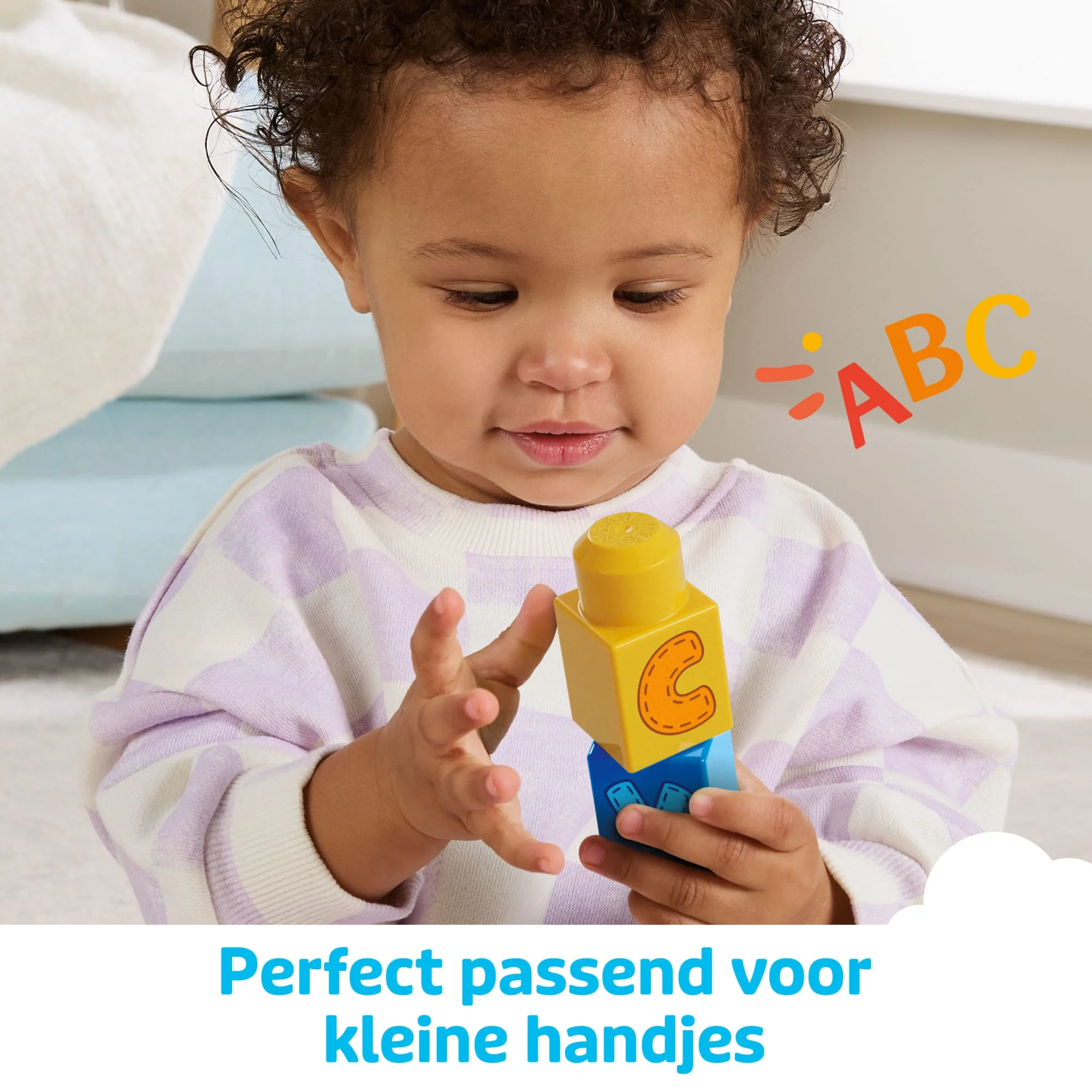 MEGA BLOKS First Builders ABC Leertrein Met Grote Bouwblokken, Bouwspeelgoed Voor Peuters (60 Onderdelen) - Image 4