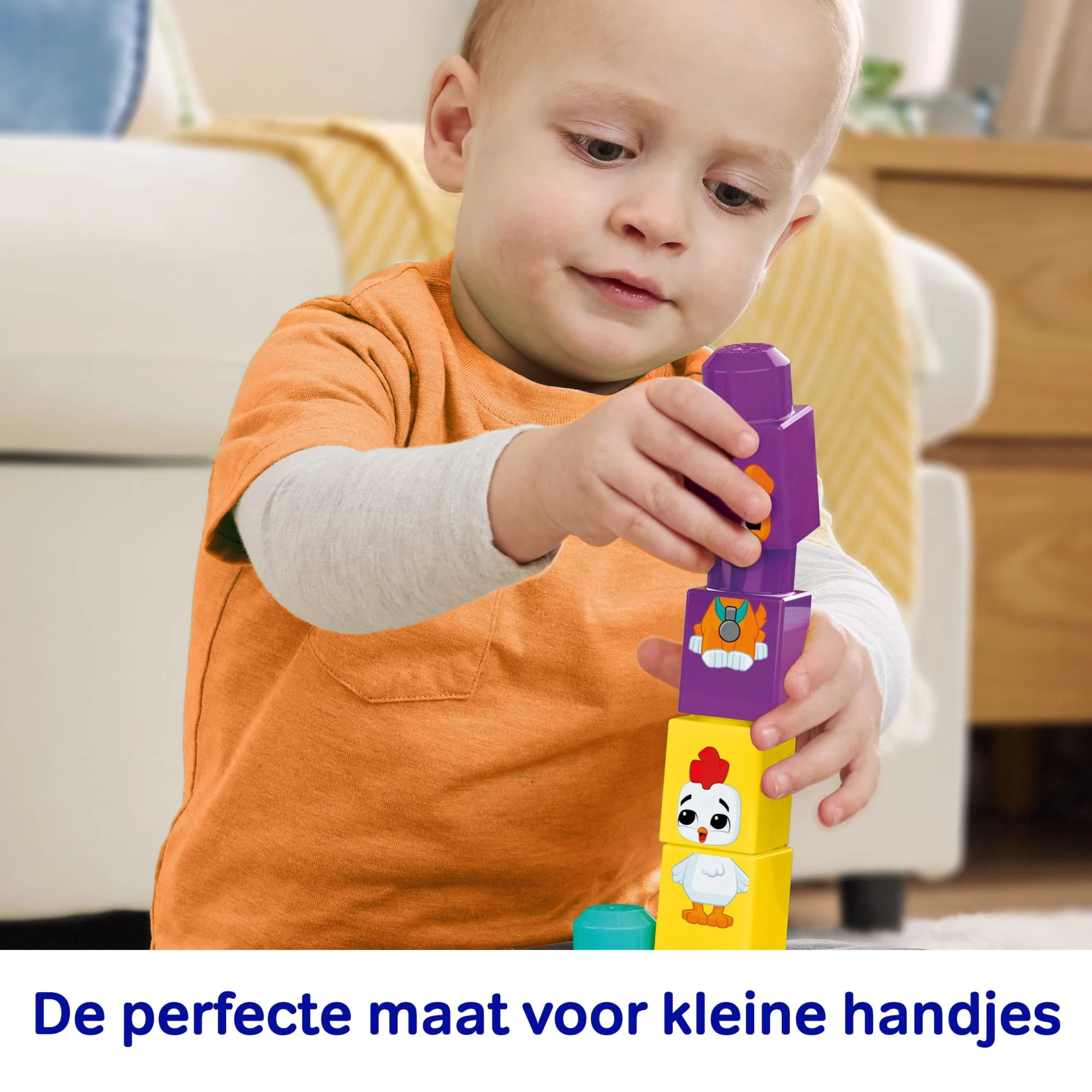 MEGA BLOKS First Builders Bouwen En Combineren Dierentractor Speelgoed (30 Stuks) Voor Peuters - Image 4