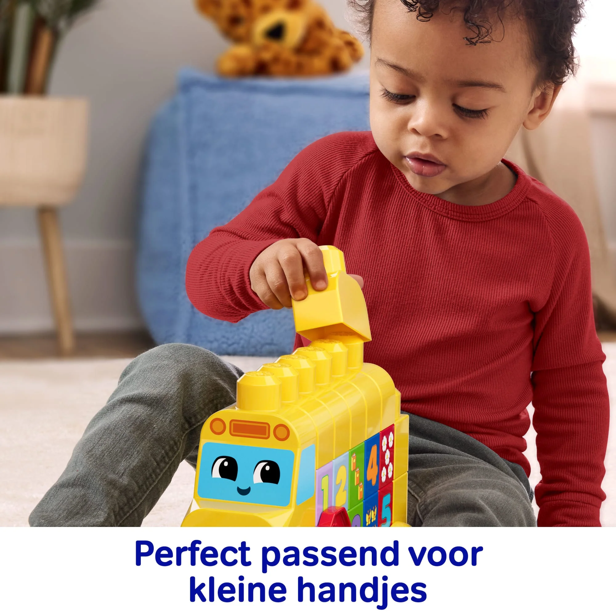 MEGA BLOKS First Builders Bouwen En Tellen Bus, Speelgoedblokken (45 Onderdelen) Voor Peuters - Image 4