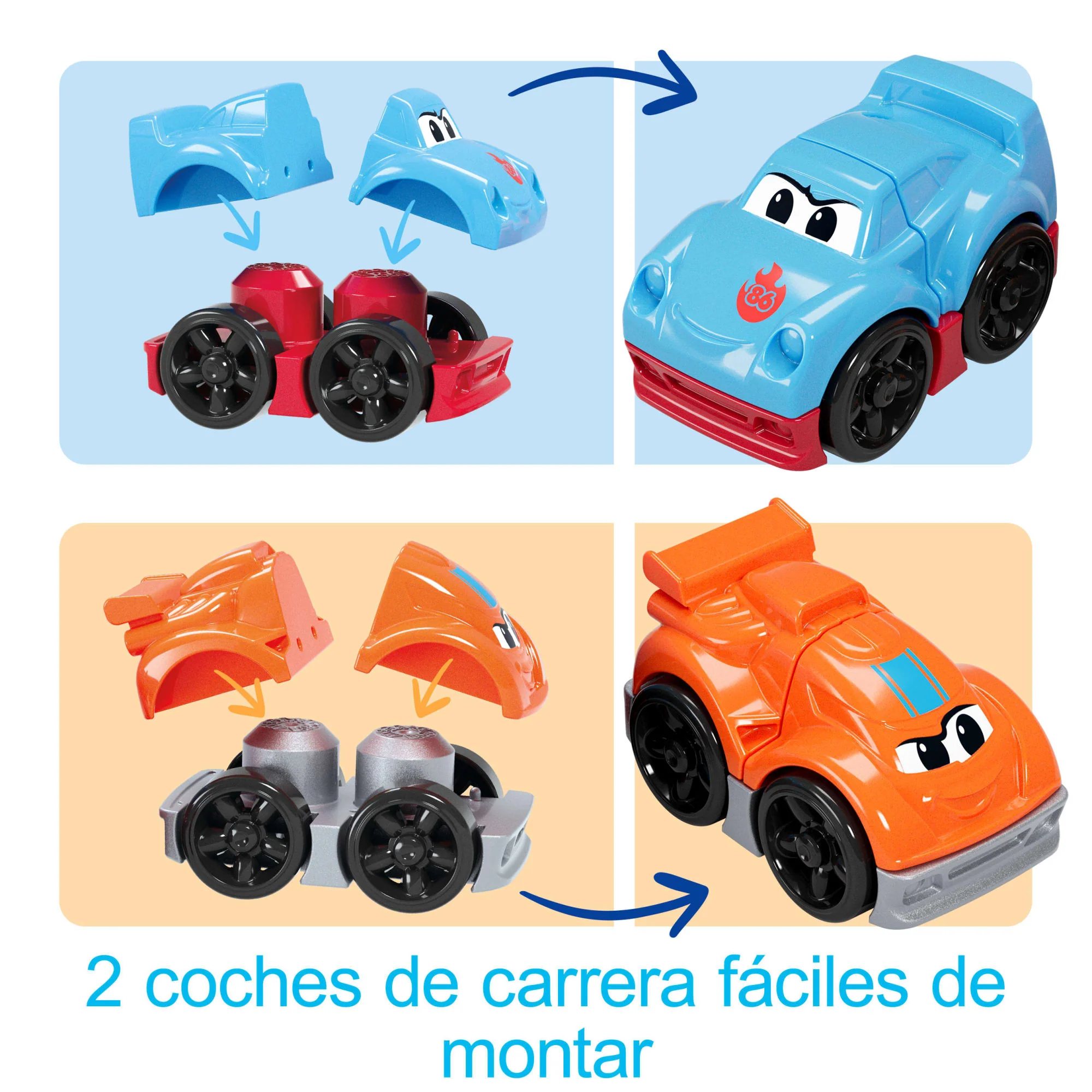 Juguete De Bloques Camión De Carreras Y Construcción De MEGA Blocks First Builders Para Niños Y Niñas Pequeños (19 Piezas). - Image 3