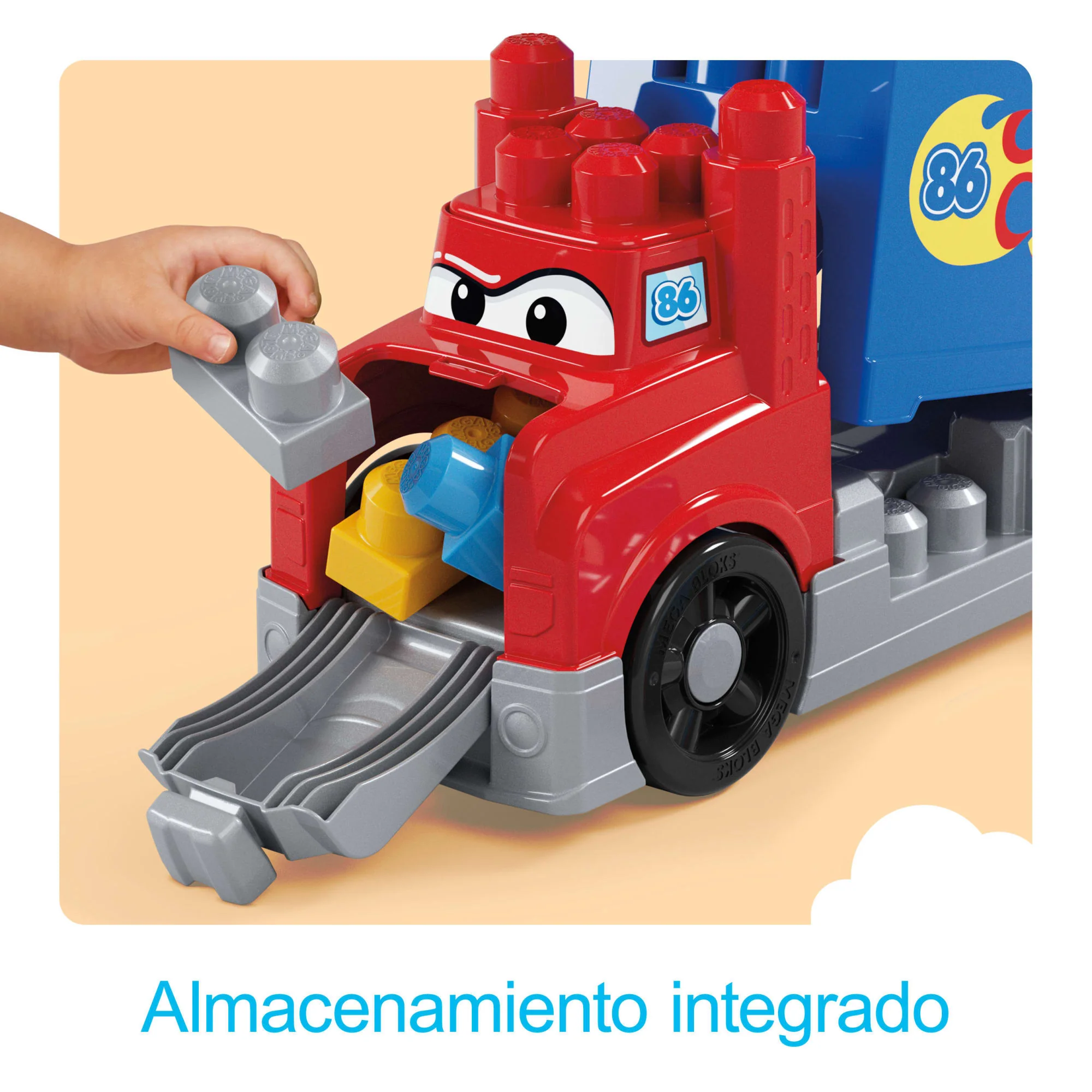 Juguete De Bloques Camión De Carreras Y Construcción De MEGA Blocks First Builders Para Niños Y Niñas Pequeños (19 Piezas). - Image 5