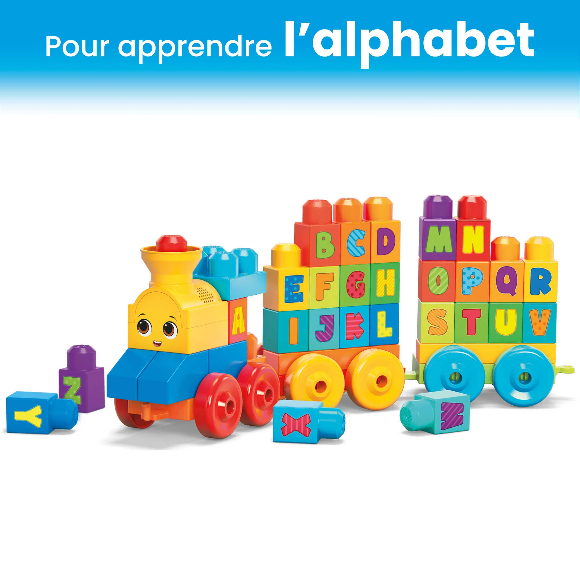 Mega Bloks - Le Train De L’Alphabet - Cubes De Construction Préscolaires - Jouet De Construction - 12 Mois Et + - Image 4