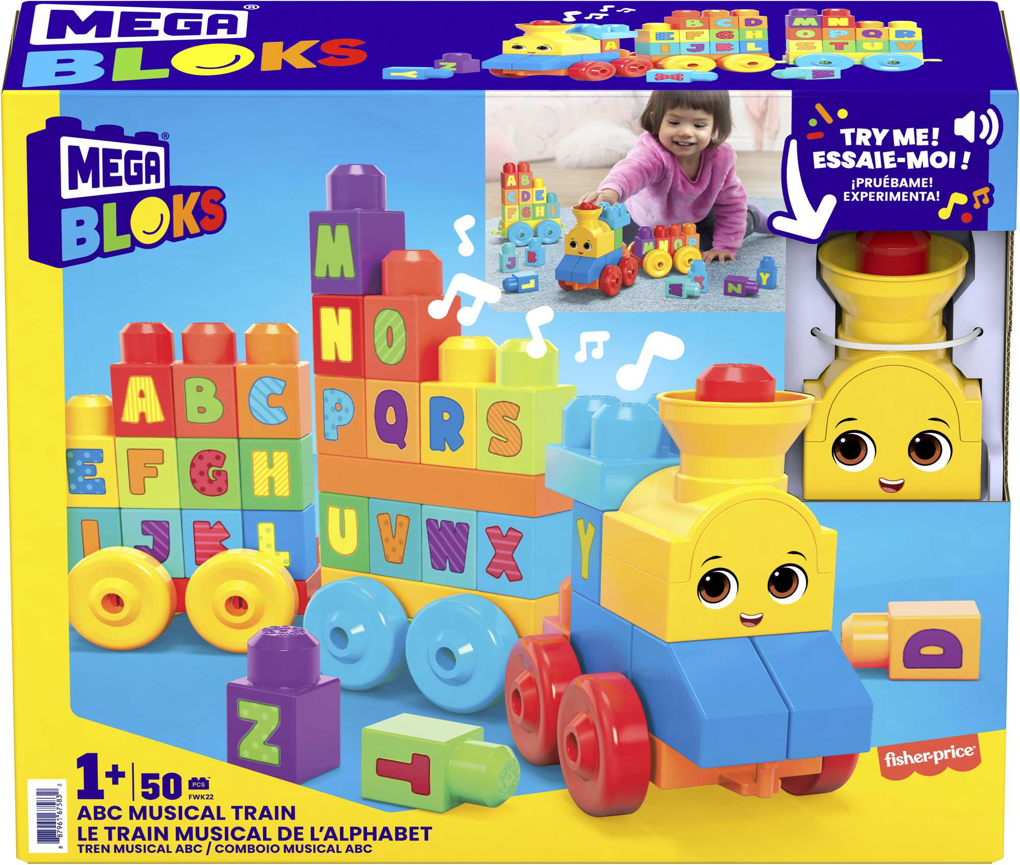 Mega Bloks - Le Train De L’Alphabet - Cubes De Construction Préscolaires - Jouet De Construction - 12 Mois Et + - Image 6