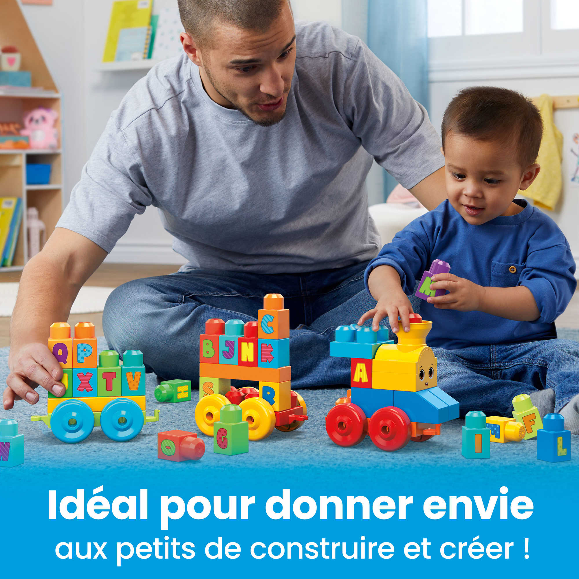 Mega Bloks - Le Train De L’Alphabet - Cubes De Construction Préscolaires - Jouet De Construction - 12 Mois Et + - Image 7