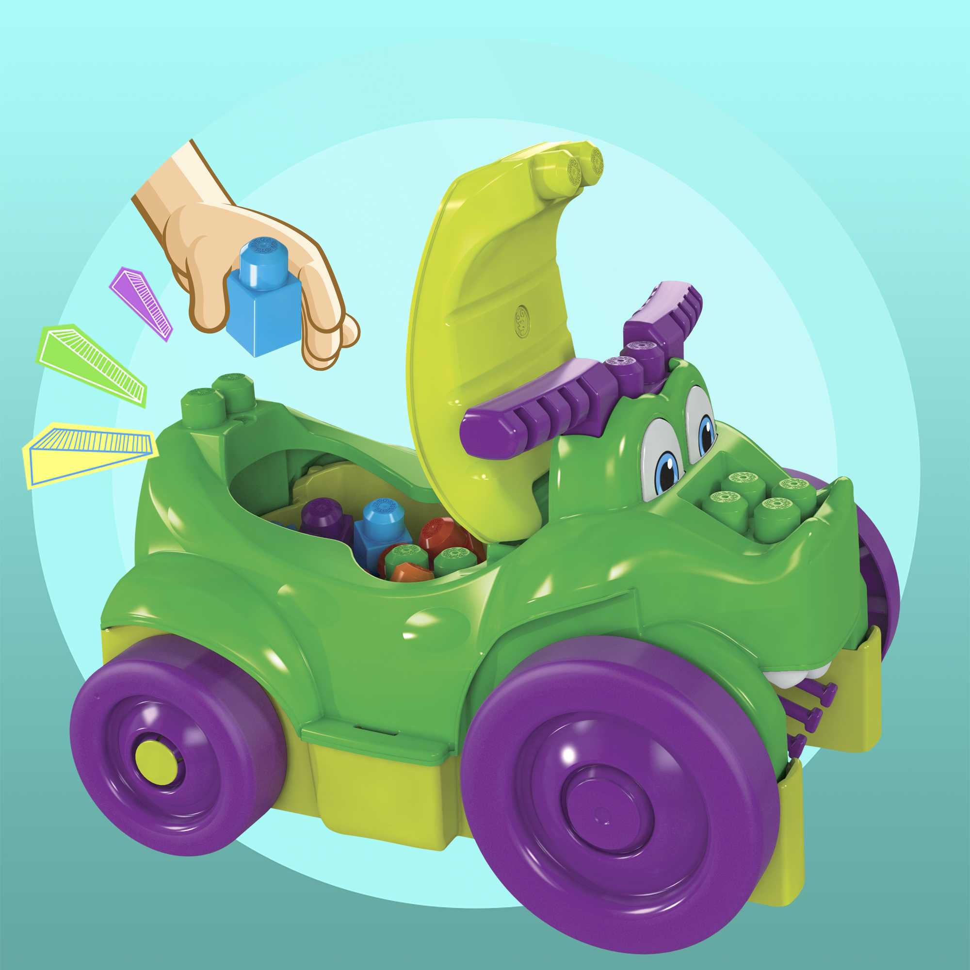 Mega Bloks® машинка-крокодил для сбора деталей - Image 4