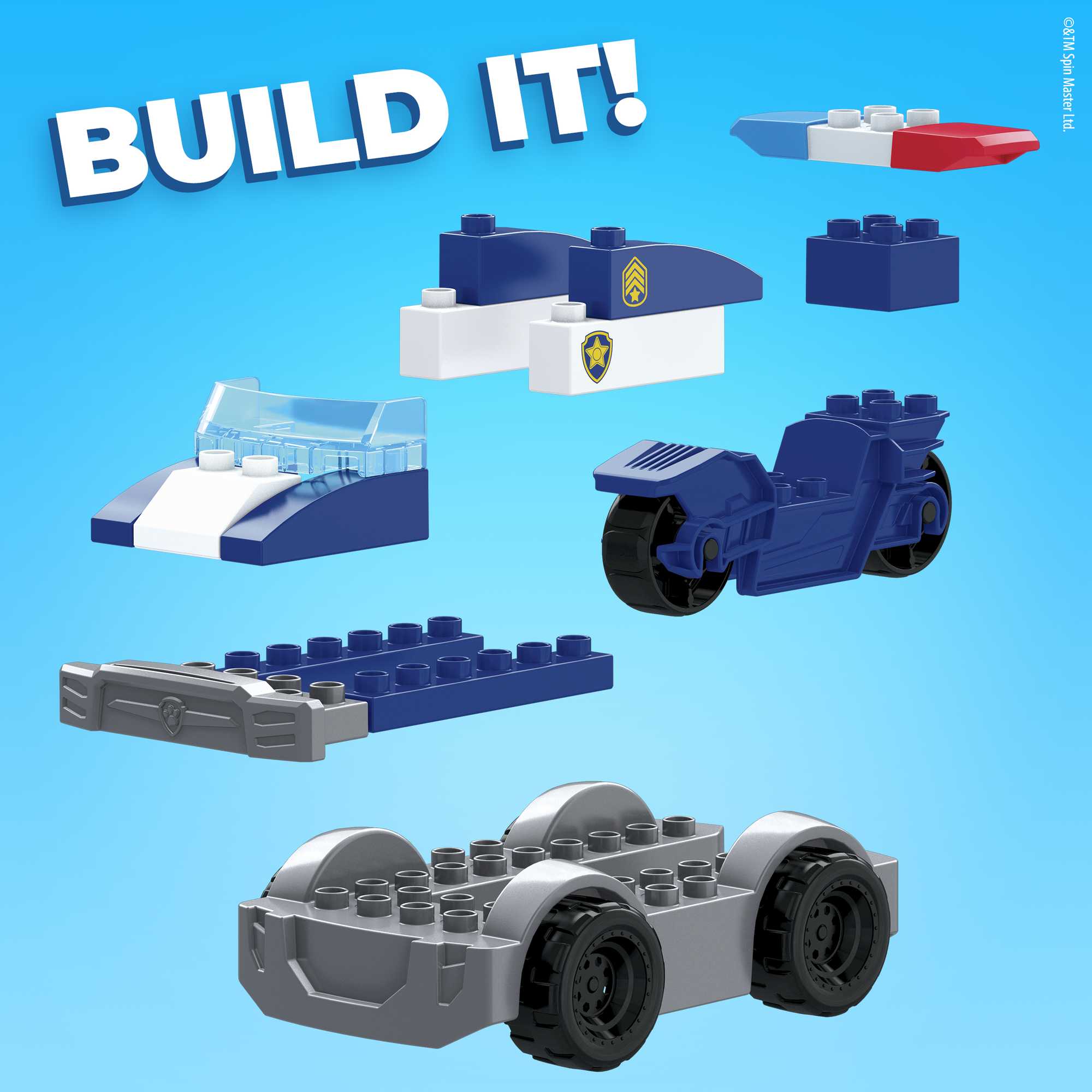 Mega Bloks PAW Patrol: The Movie - Chase’s City Police Cruiser Set - Image 4