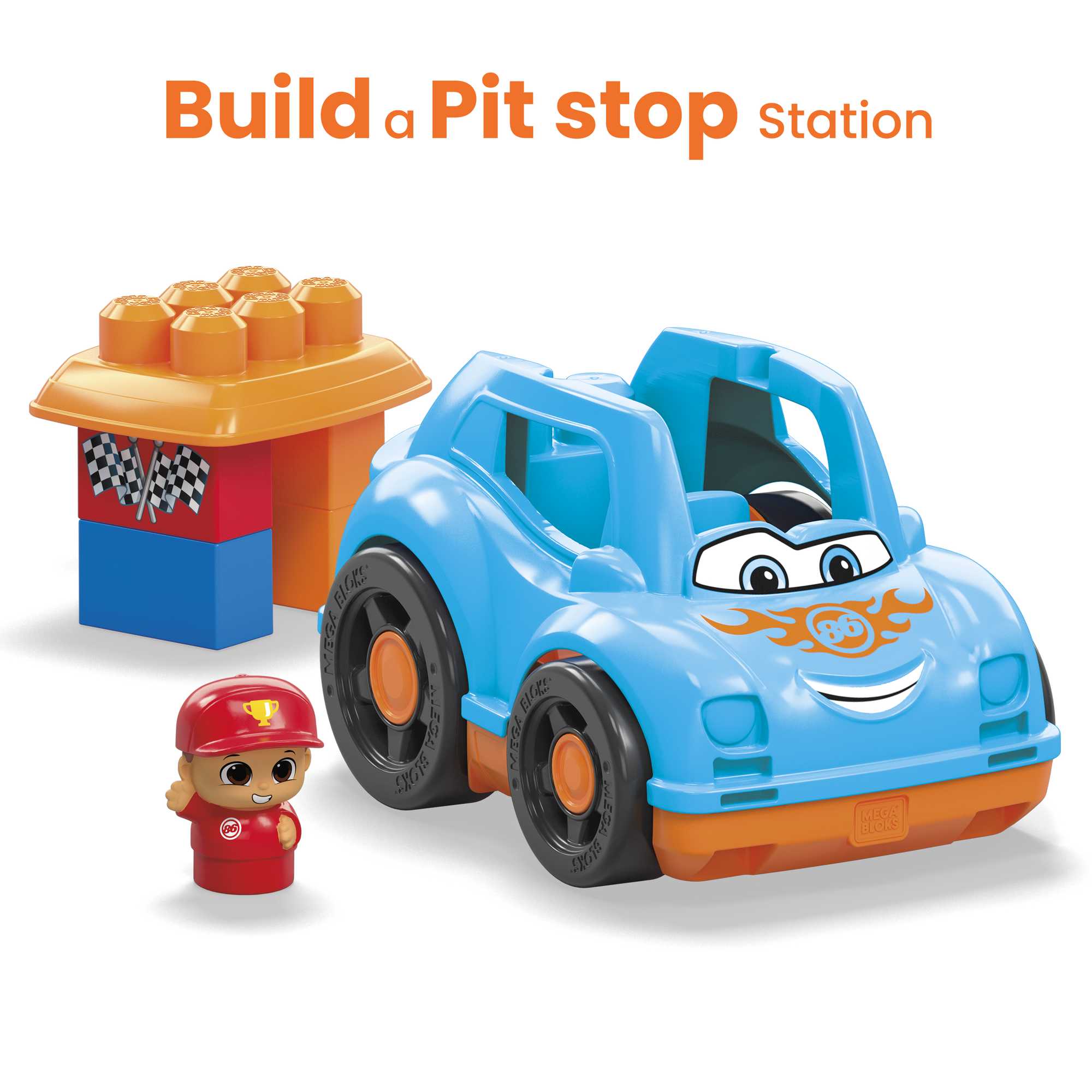 Mega Bloks Ricky Race Car - Image 3
