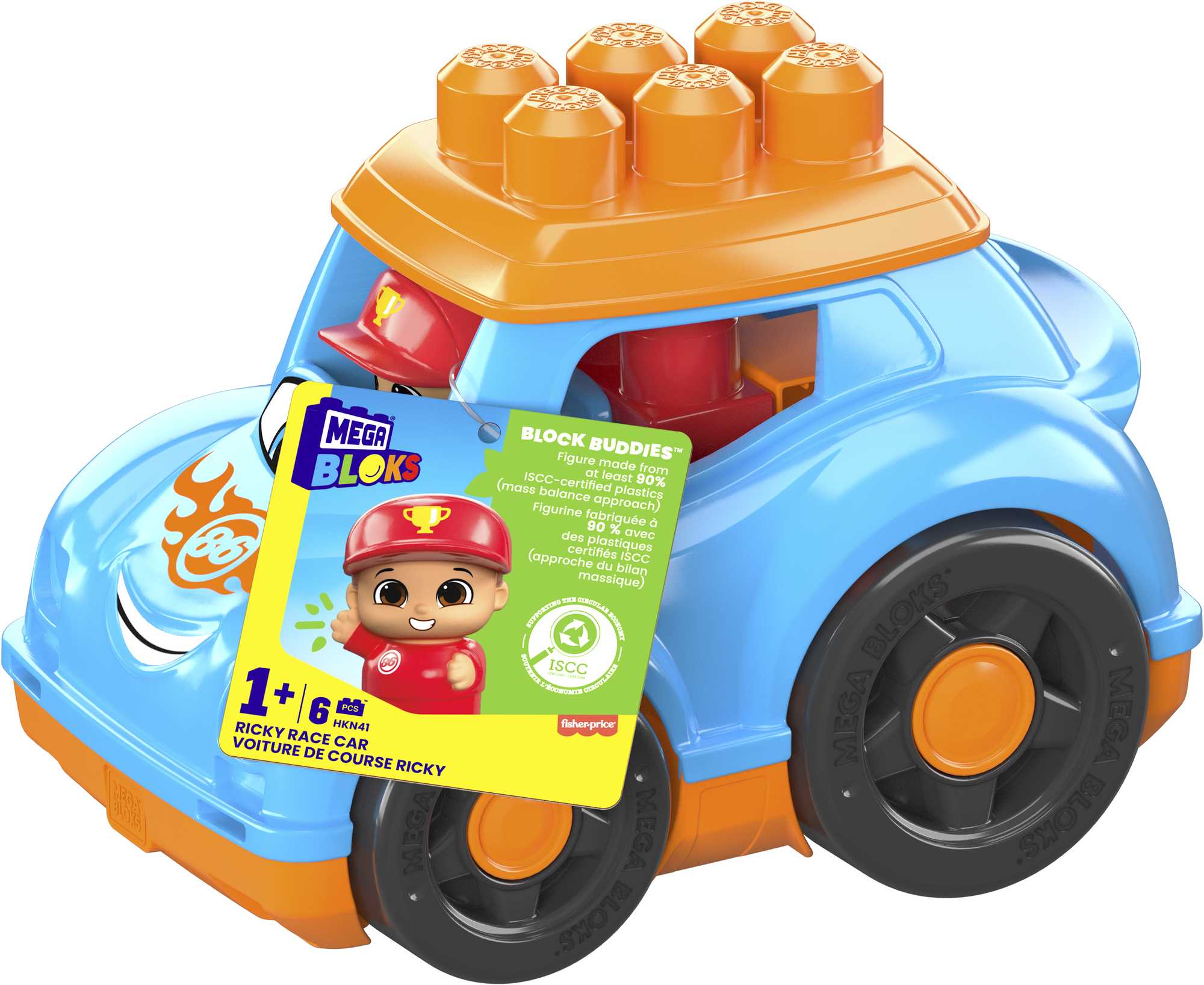 Mega Bloks Ricky Race Car - Image 6