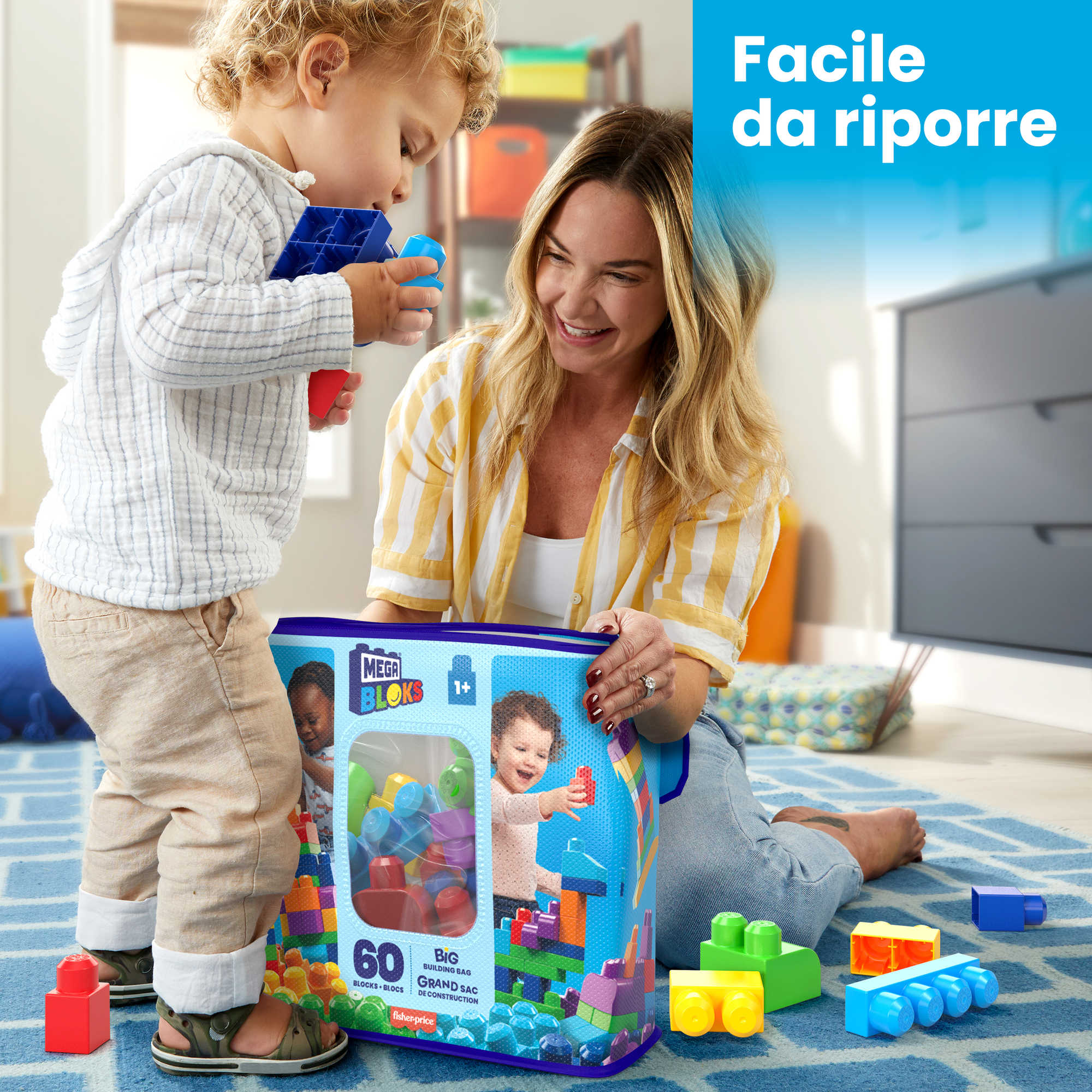 Mega Bloks Sacca Blocchi 60 Pezzi First Builders - Image 5