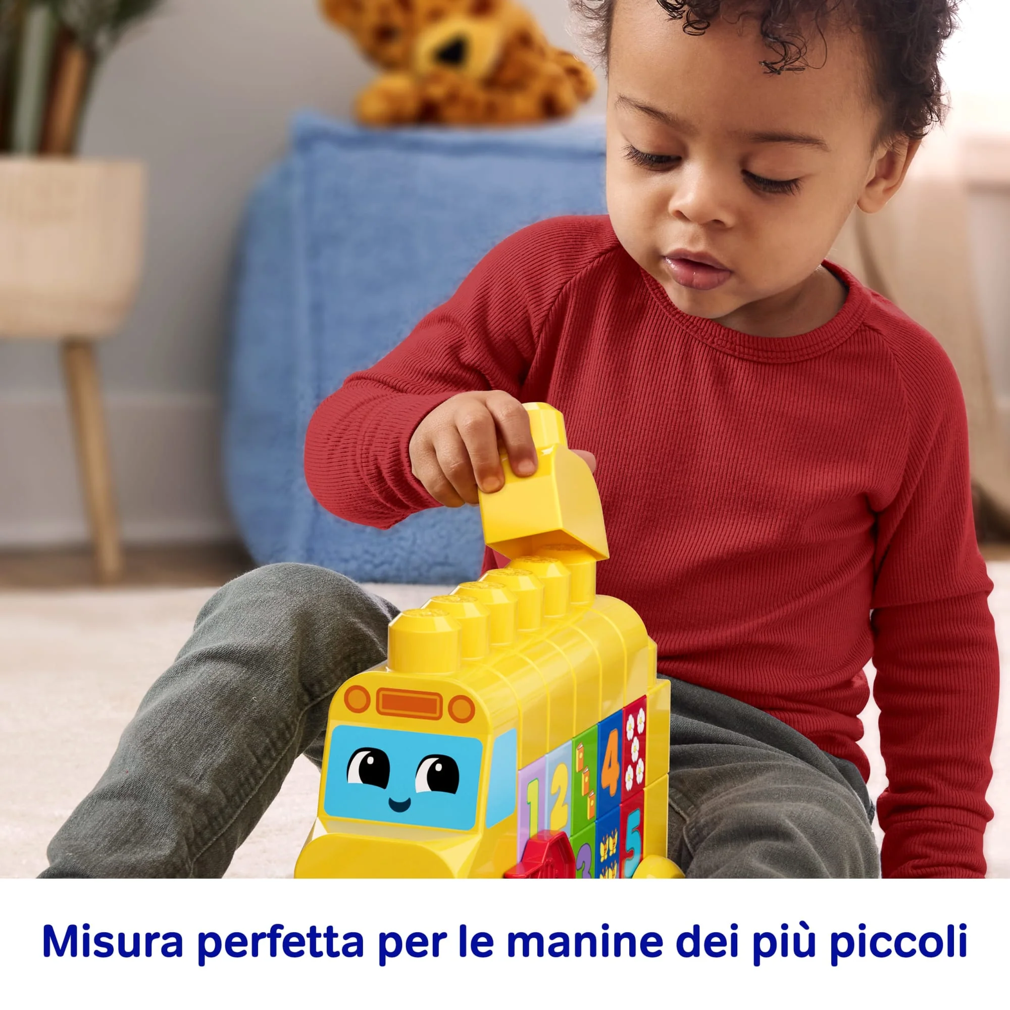 MEGA BLOKS First Builders Scuolabus Costruisci E Impara, Gioco Con Blocchi Da Costruzione (45 Pezzi) Per Bimbi Piccoli - Image 4