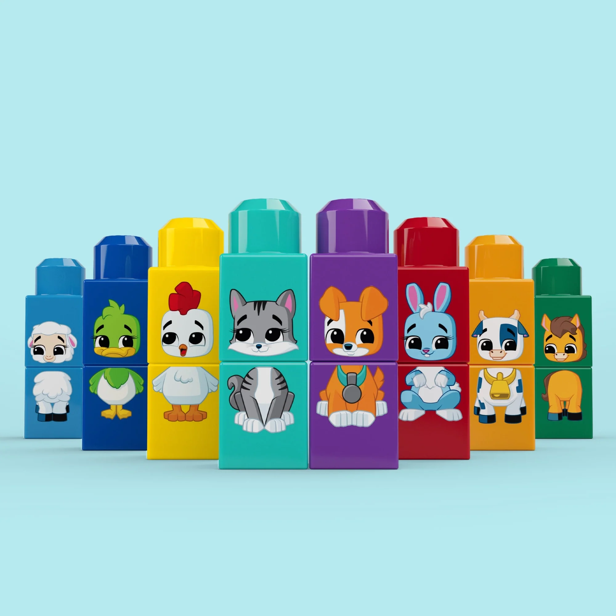 MEGA BLOKS-Tracteur Mes Animaux À Assembler-Coffret De 30 Pièces - Image 3