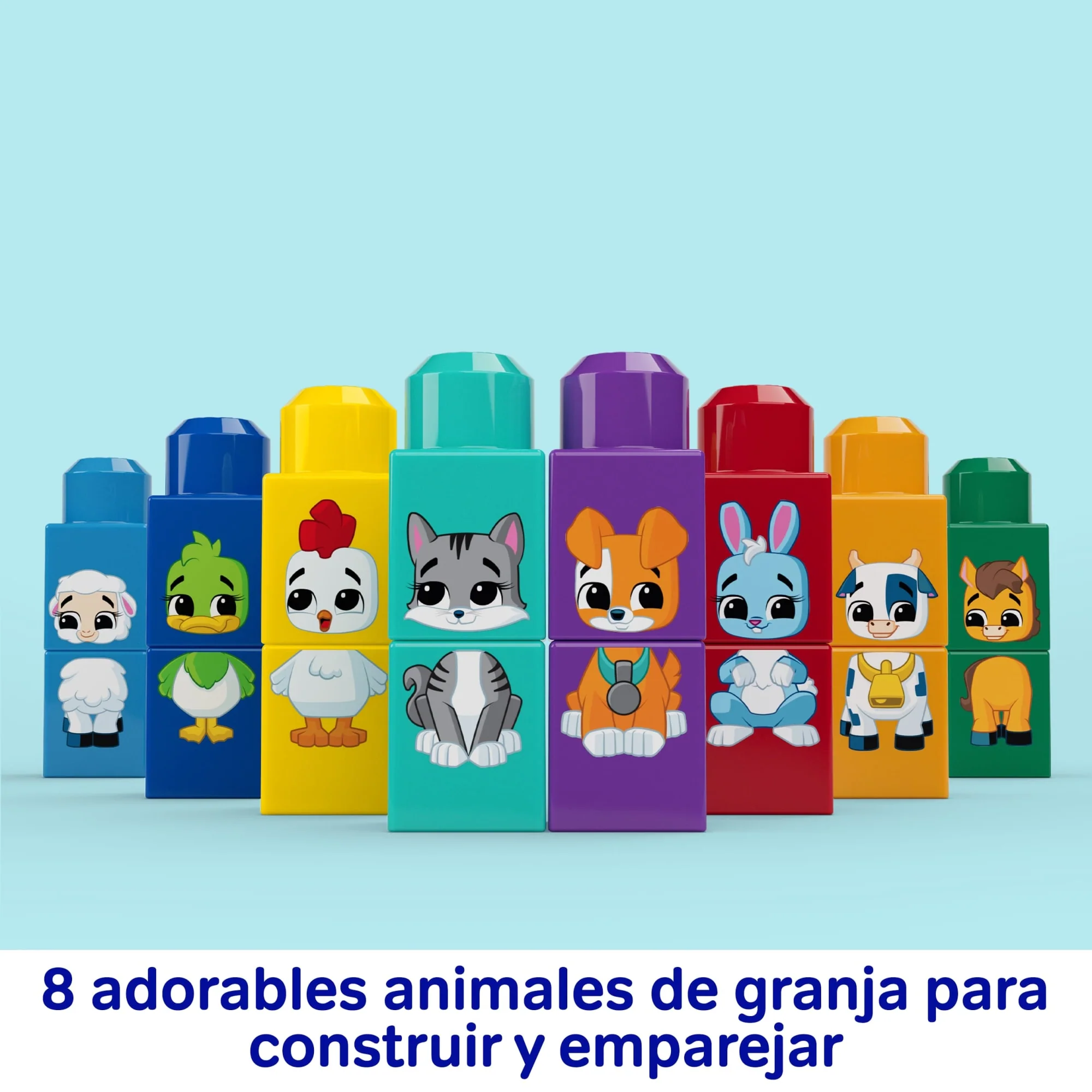 Tractor De Juguete Para Construir Y Combinar First Builders De MEGA BLOKS, Con Bloques, 30 Piezas, Para Niños Y Niñas - Image 3