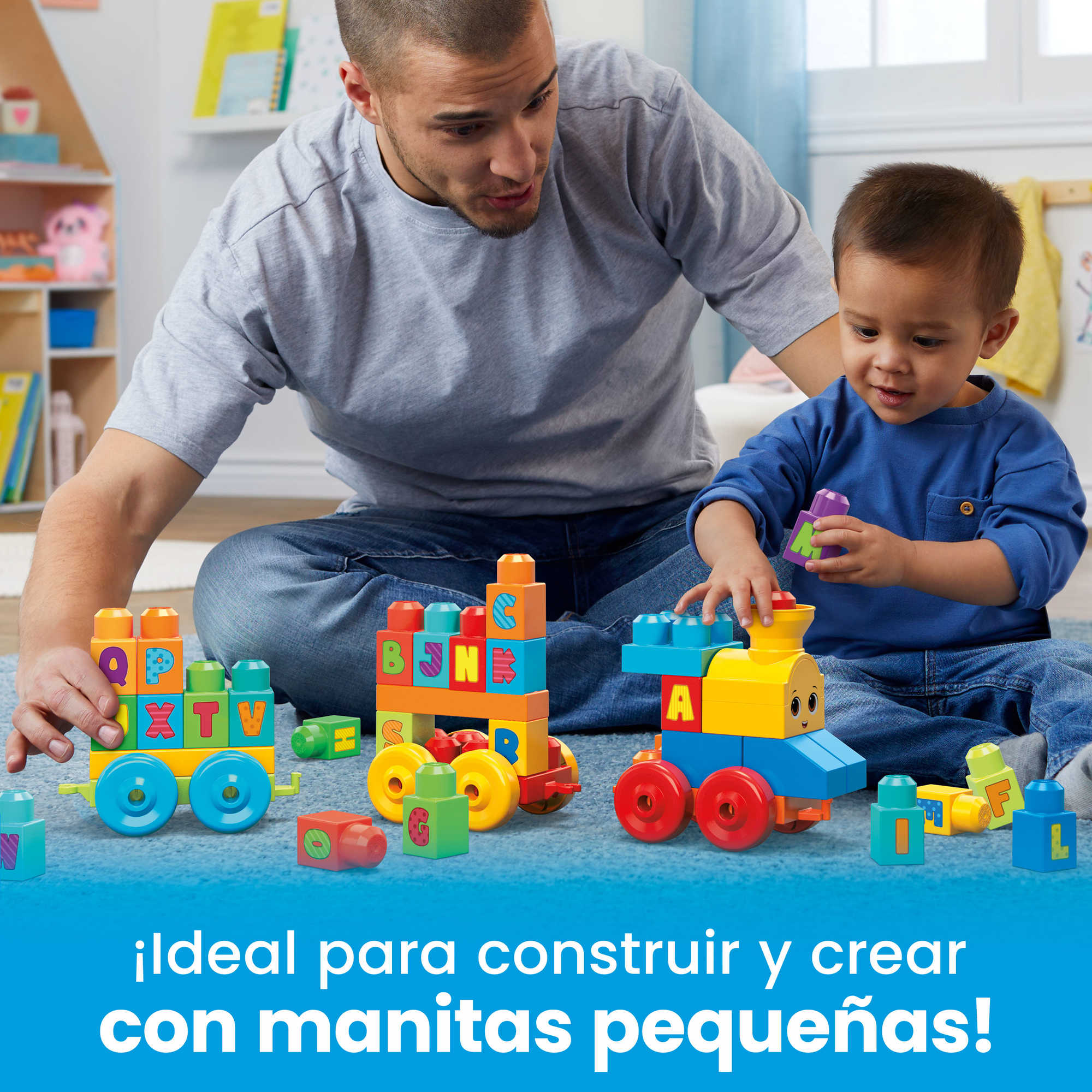 MEGA BLOKS Tren Musical ABC, Juguete De Construcción Para Bebé +1 Año (Mattel Fwk22) - Image 7