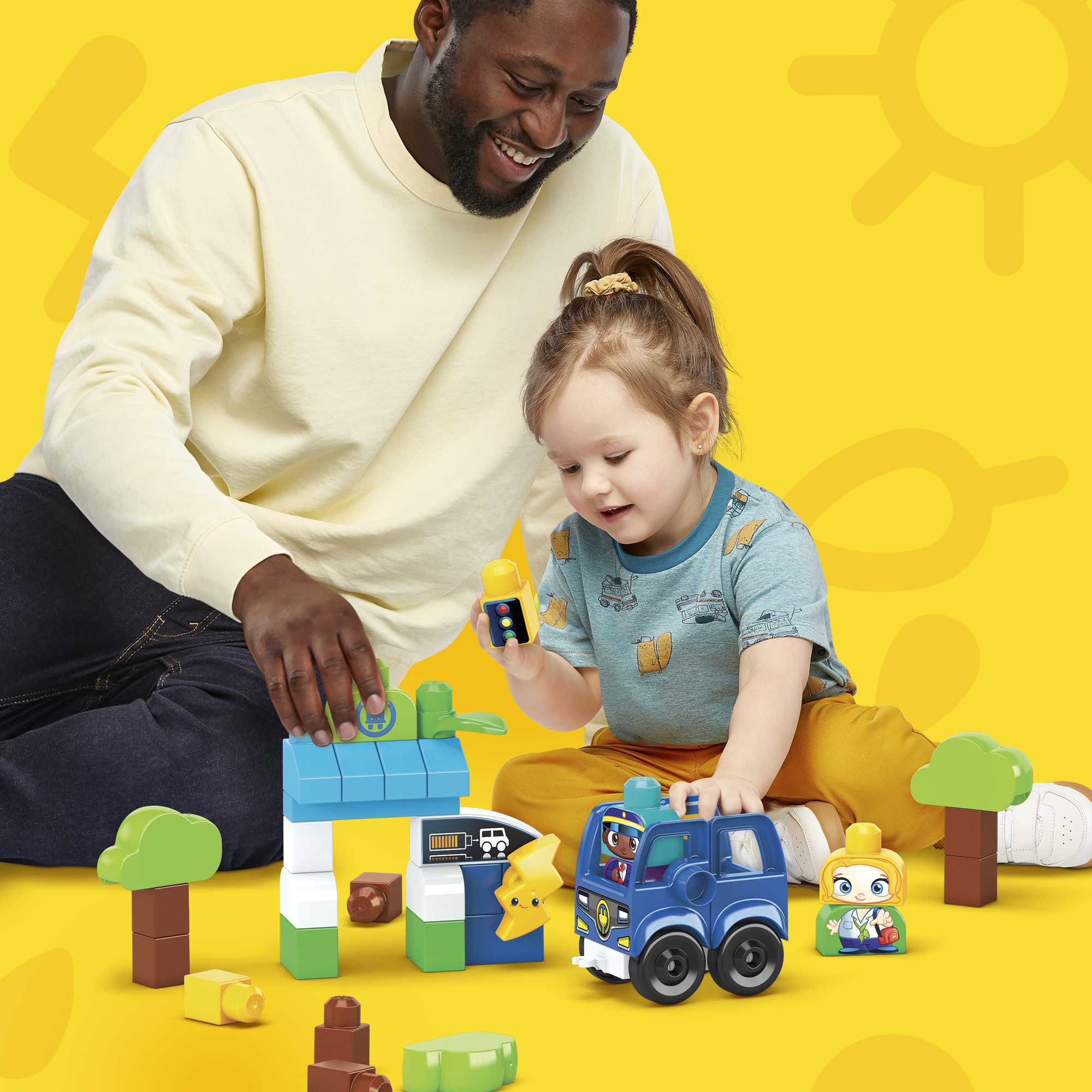 Конструктор Mega Bloks Зеленый город Заряжай и езжай на электробусе - Image 3