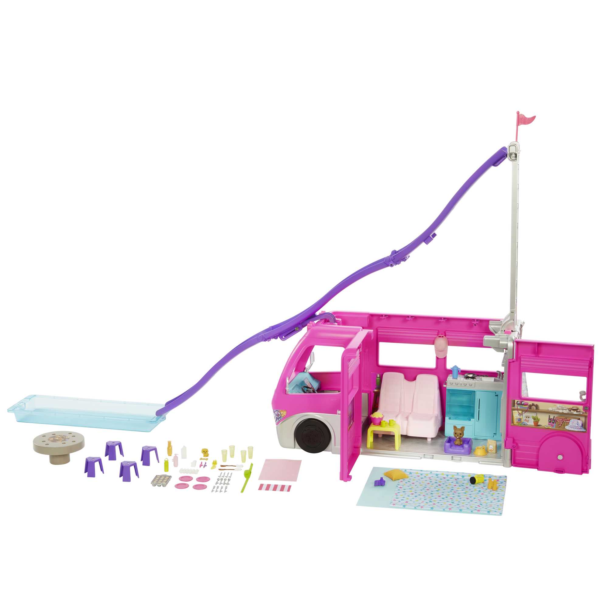 Barbie-Camping-Car Transformable De 76 Cm - Image 3