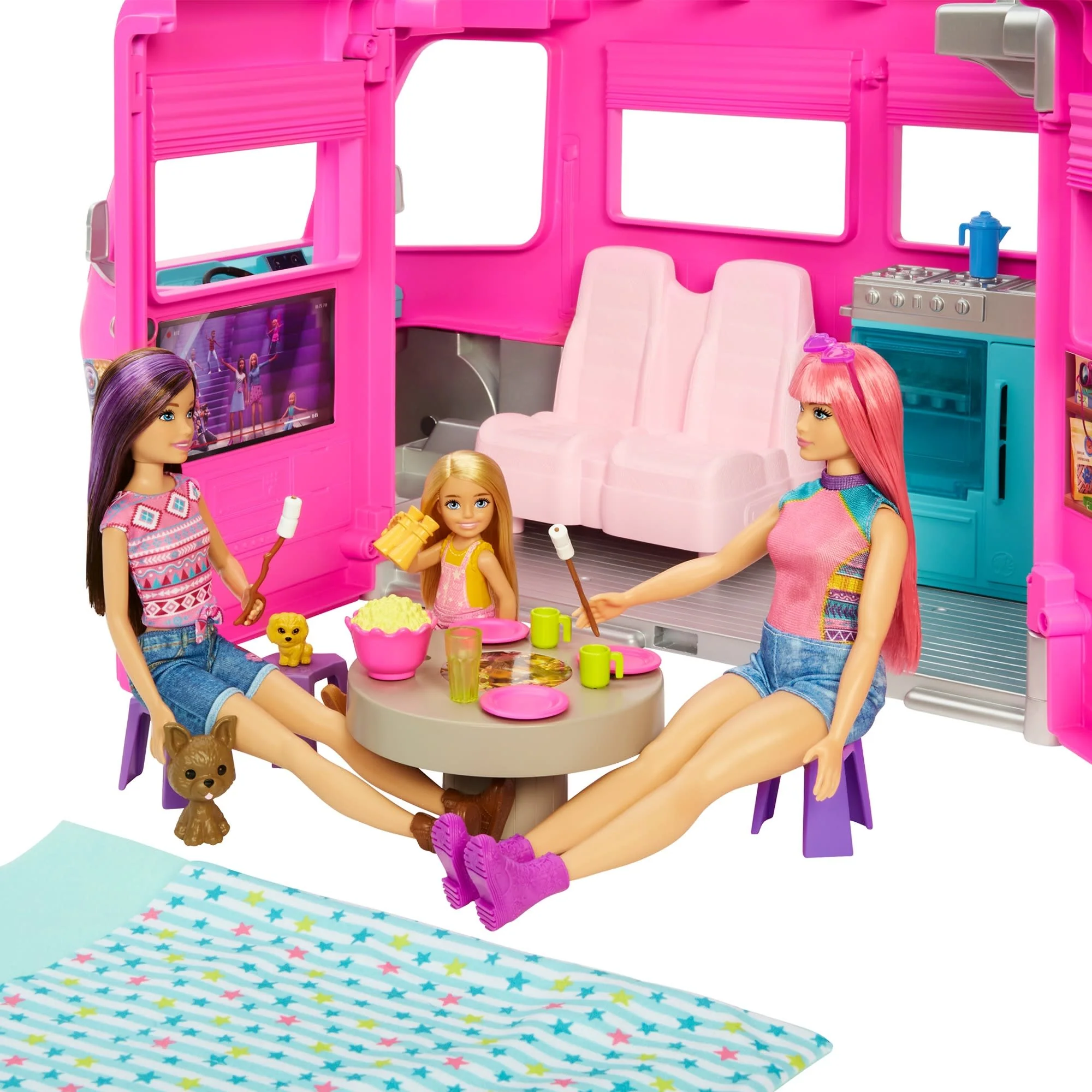 Barbie-Camping-Car Transformable De 76 Cm - Image 4