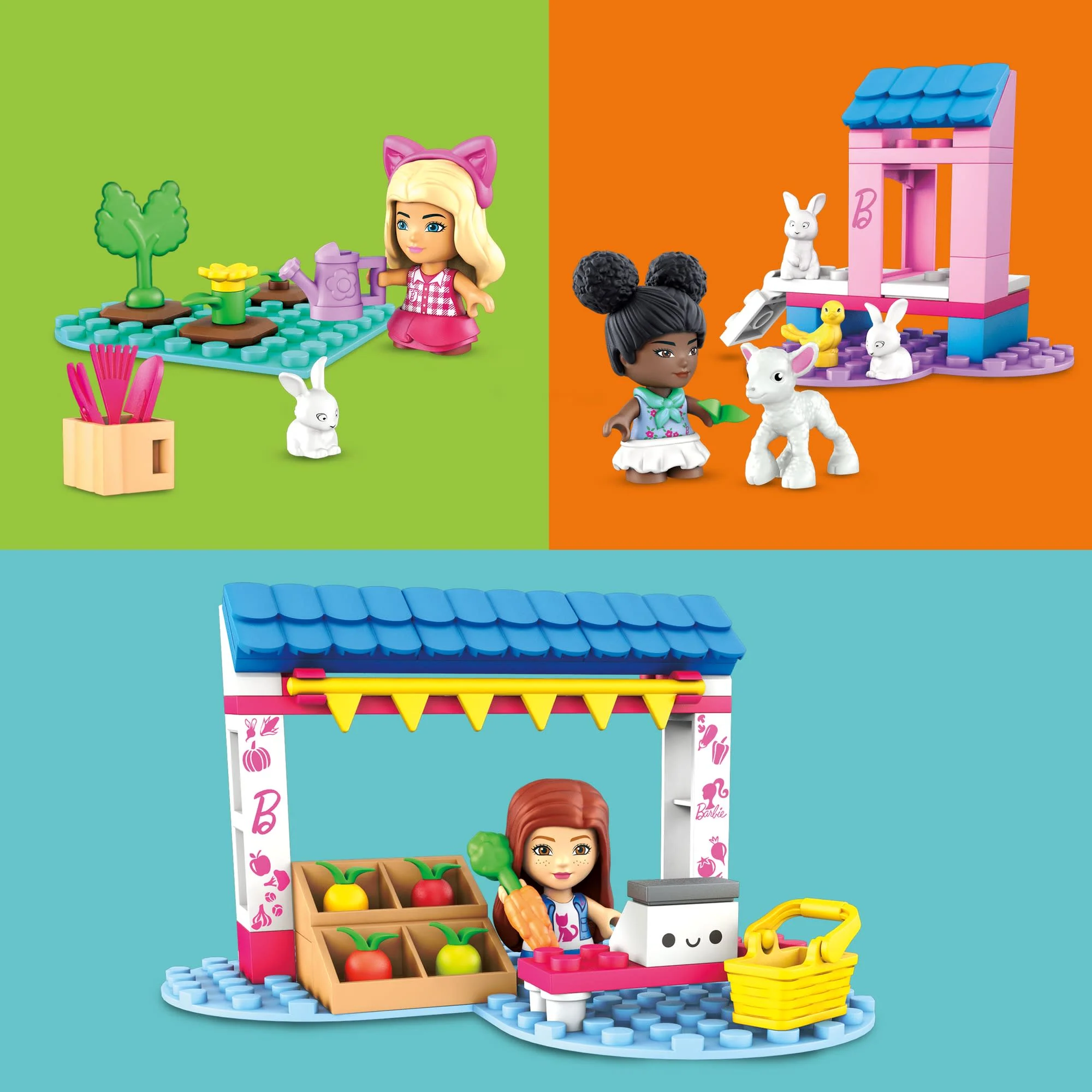 Конструктор для детей Mega Construx Barbie Фермерский рынок - Image 4