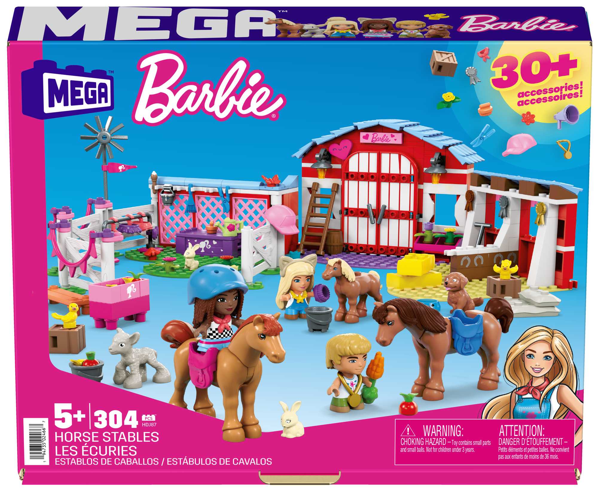 Конструктор для детей Mega Construx Barbie Конный двор - Image 6