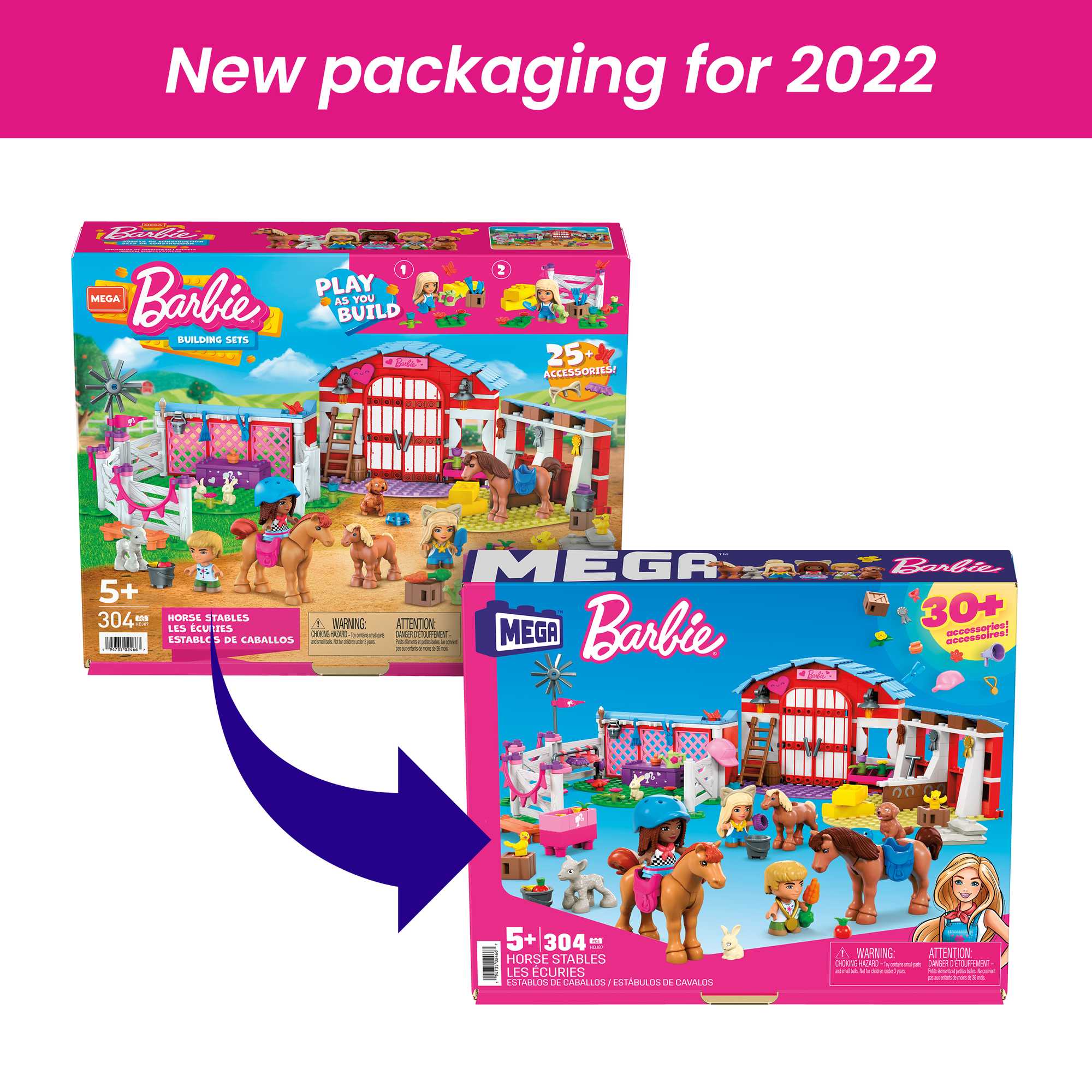 Конструктор для детей Mega Construx Barbie Конный двор - Image 7