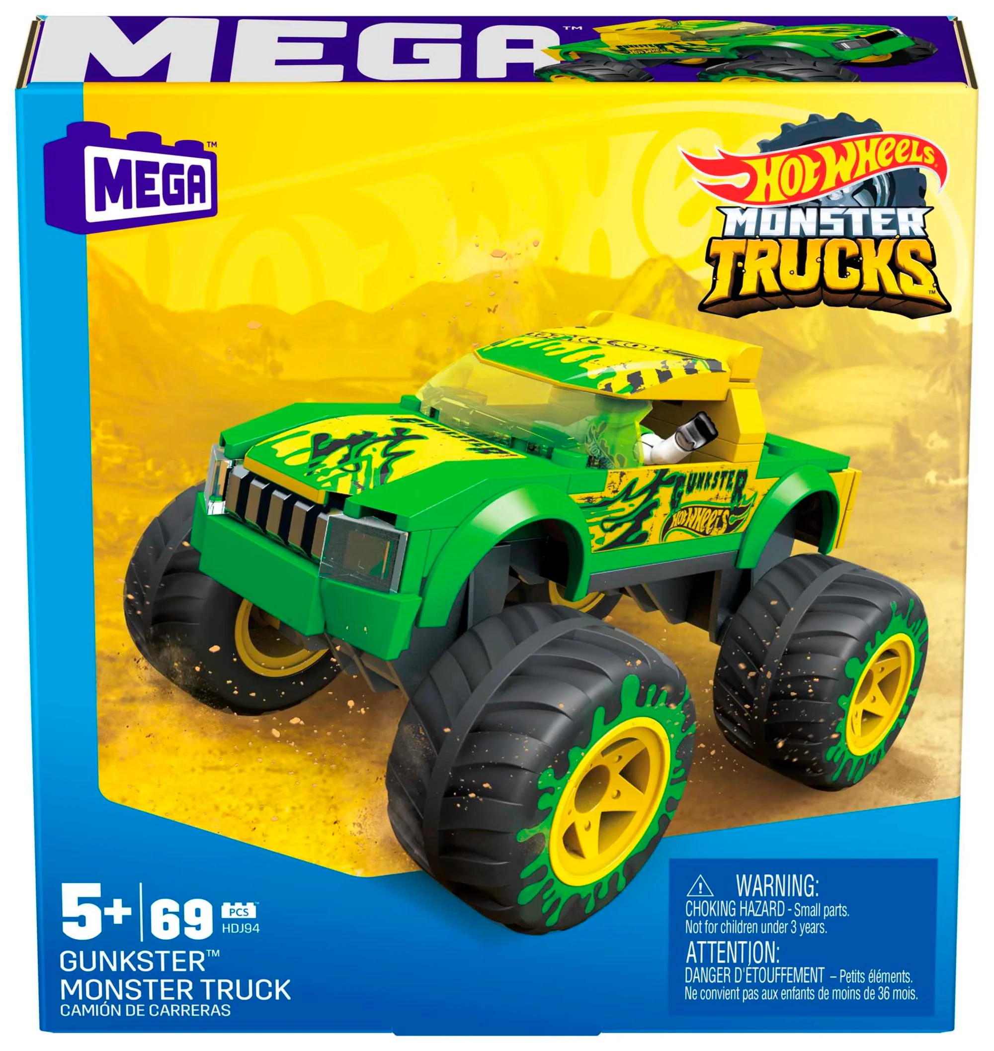 Конструктор Mega Construx Hot Wheels Монстр-трак Гангстер - Image 5