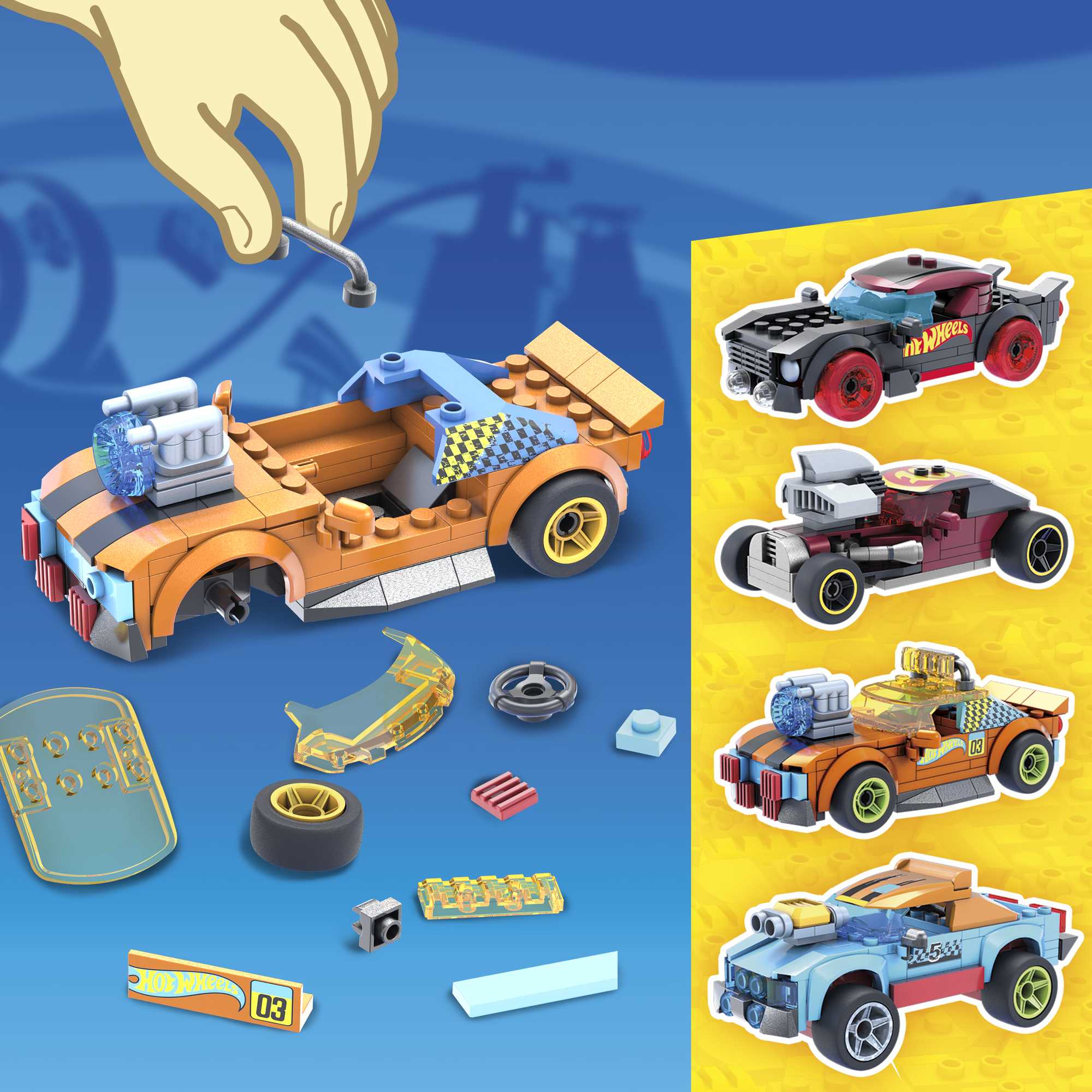 Набор Mega Construx Hot Wheels Кастомайзер машинок - Image 4