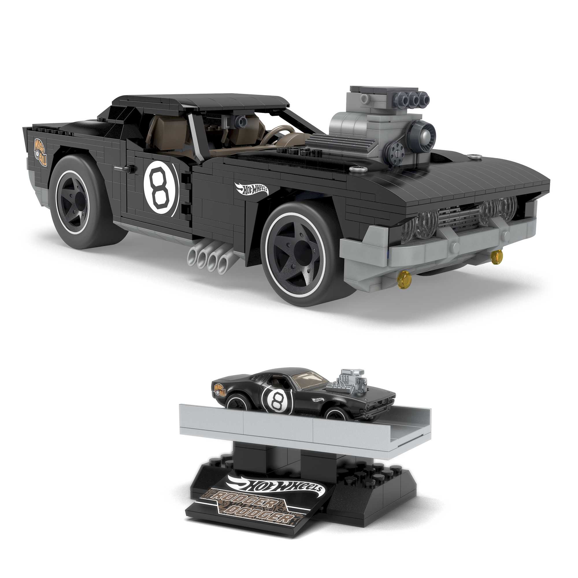Конструктор Mega Construx Hot Wheels коллекционный Роджер Доджер - Image 2