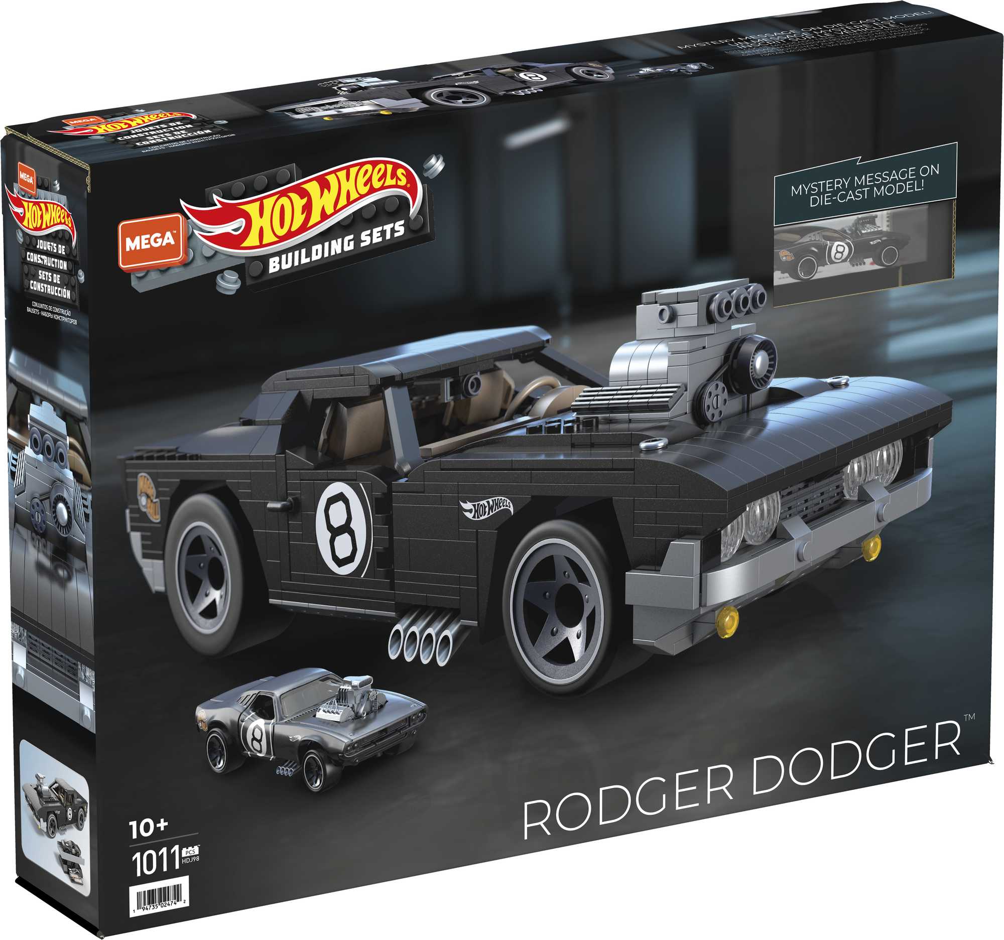 Конструктор Mega Construx Hot Wheels коллекционный Роджер Доджер - Image 6