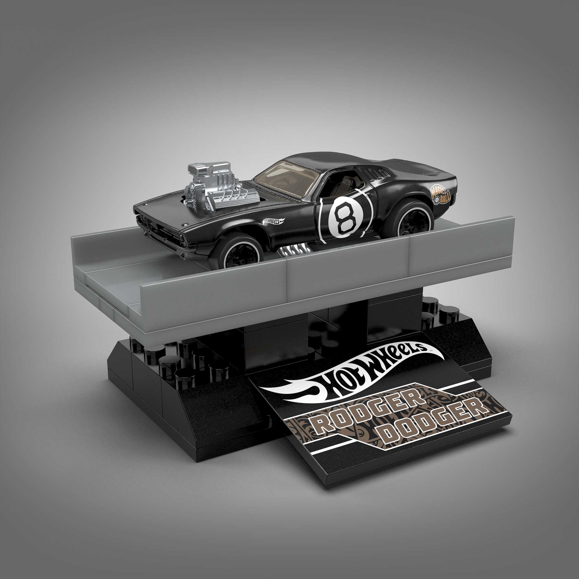 Конструктор Mega Construx Hot Wheels коллекционный Роджер Доджер - Image 7