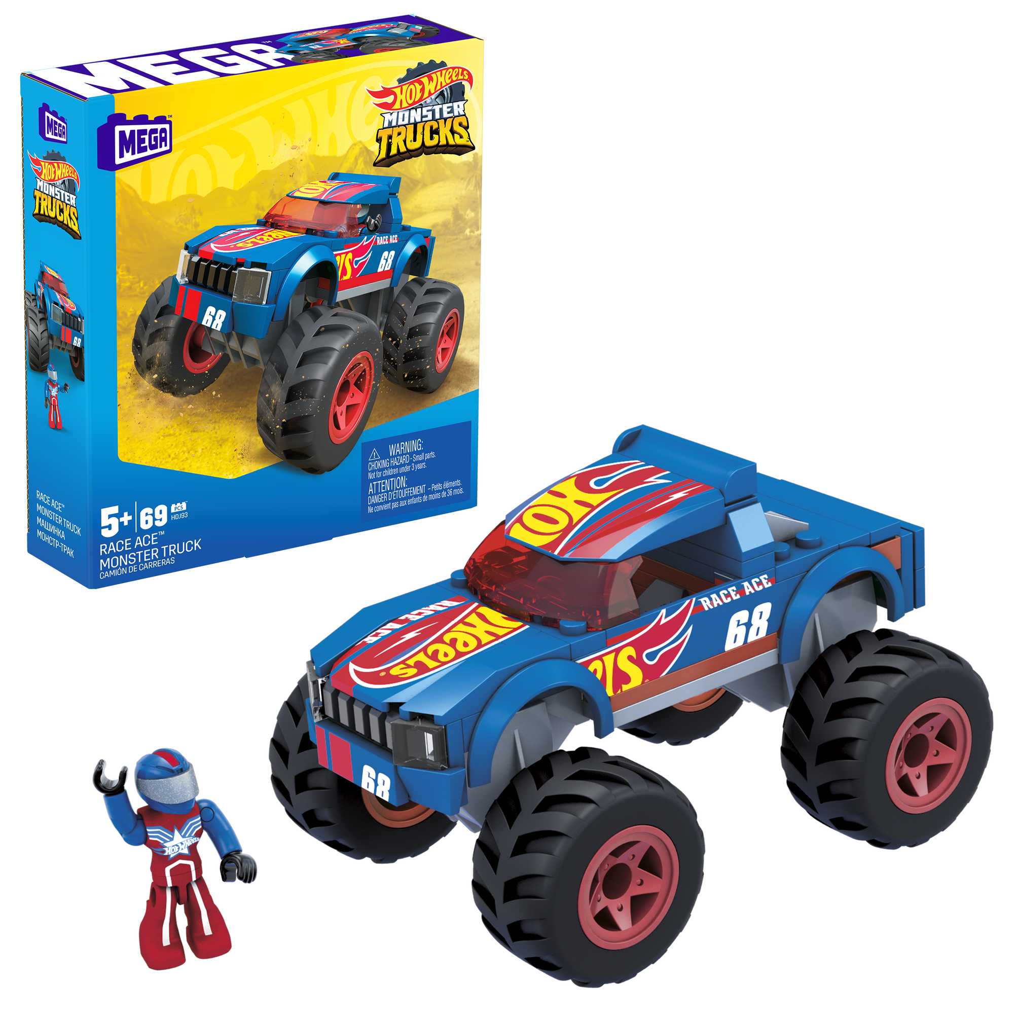 Конструктор Mega Construx Hot Wheels Монстр-трак Рейс Эйс