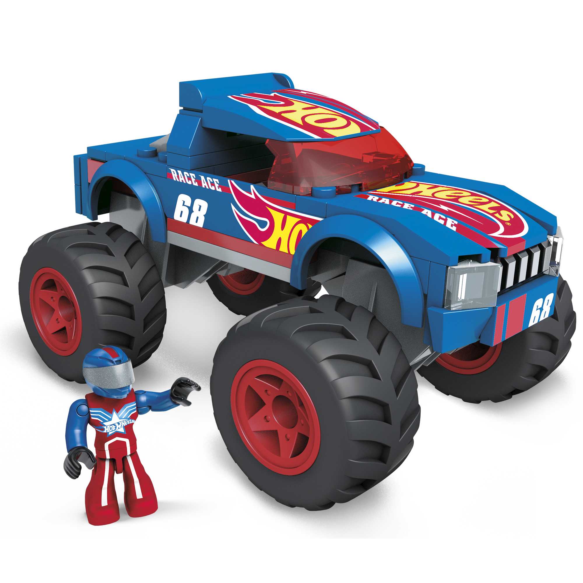 Конструктор Mega Construx Hot Wheels Монстр-трак Рейс Эйс - Image 2