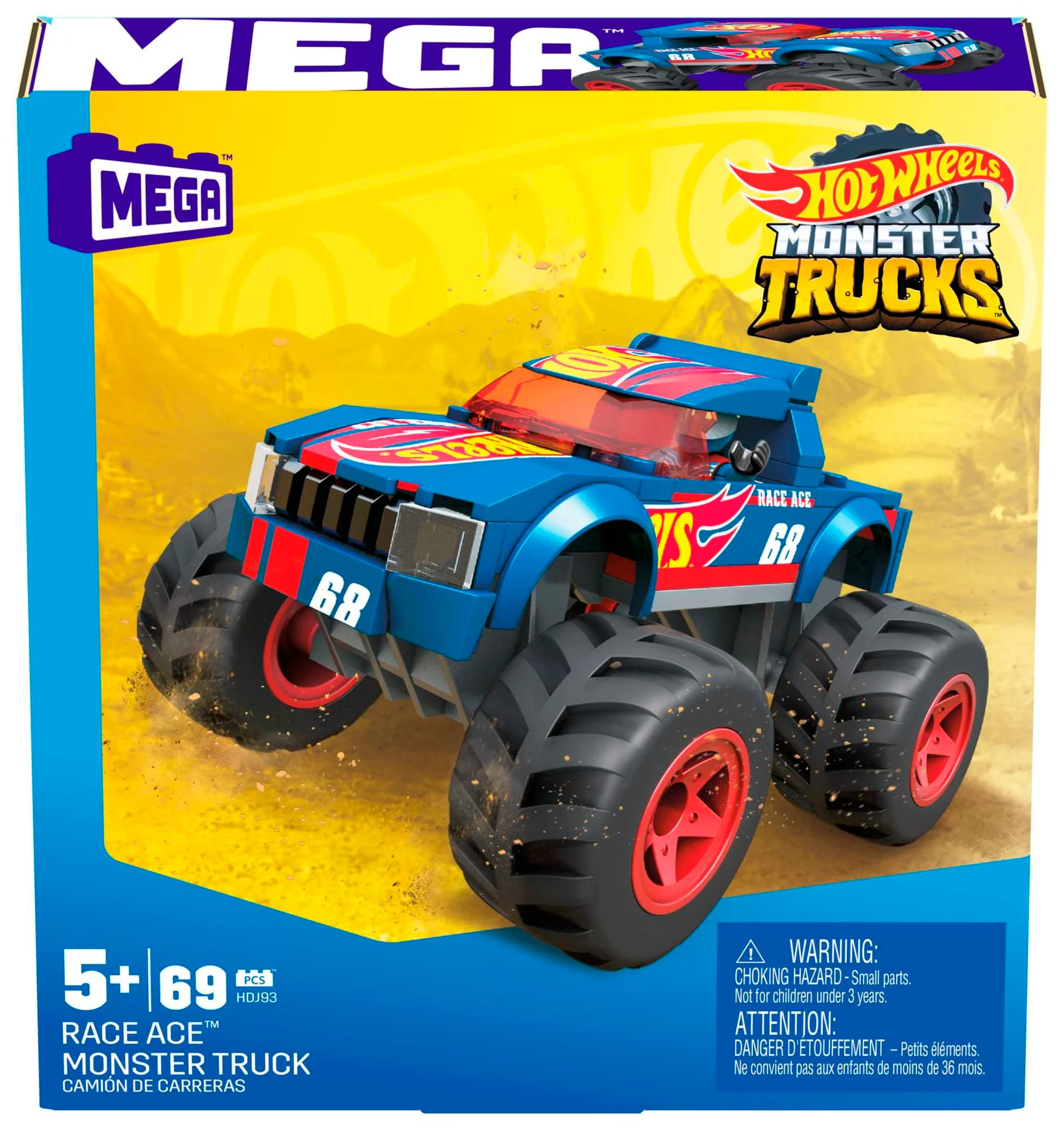 Конструктор Mega Construx Hot Wheels Монстр-трак Рейс Эйс - Image 5