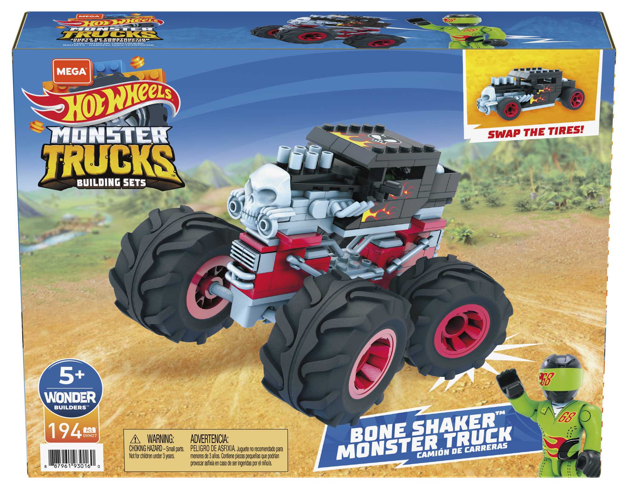 Конструктор Mega Construx Hot Wheels Монстр-трак Костолом - Image 6