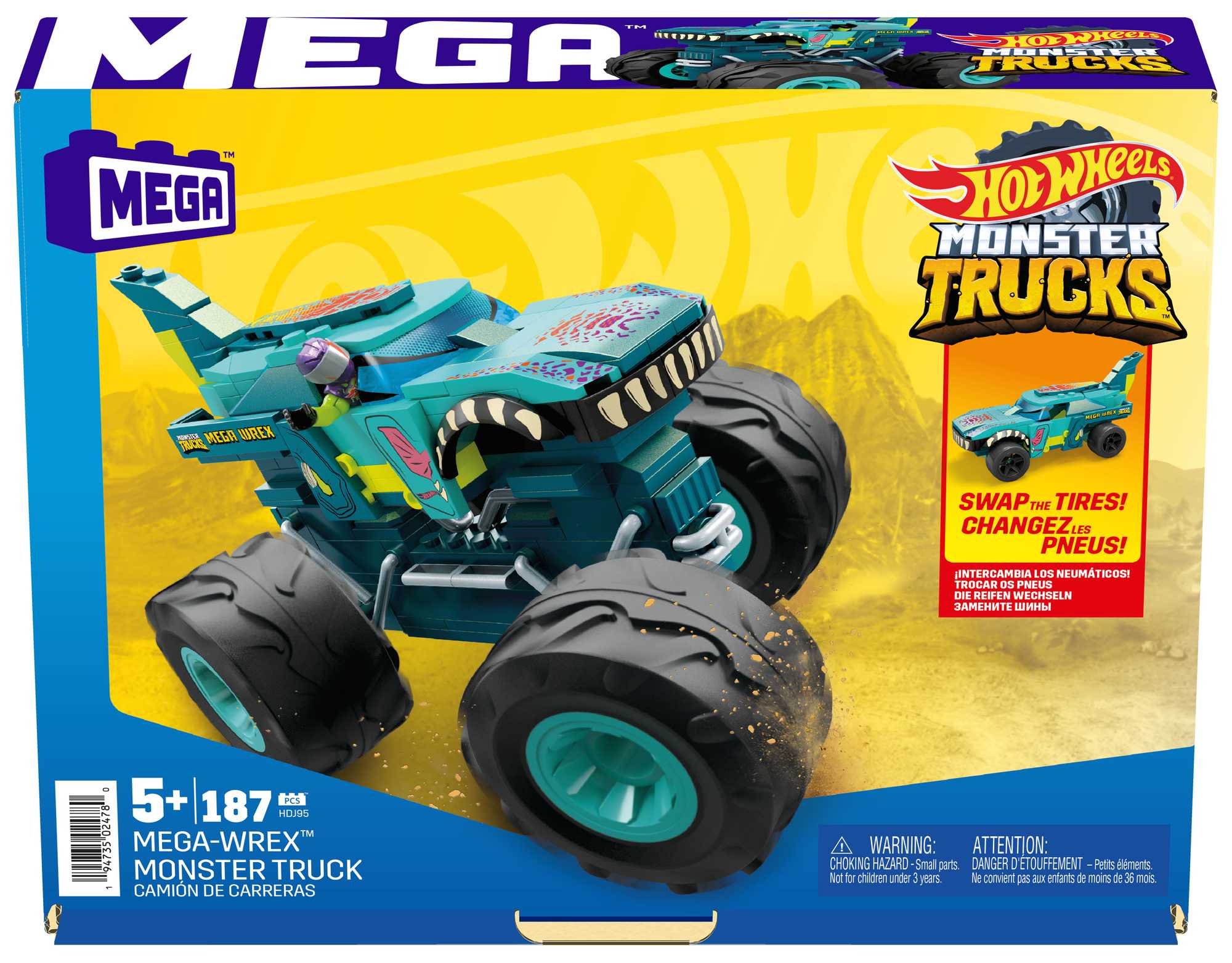 Конструктор Mega Construx Hot Wheels Монстр-трак Мега Рекс - Image 6