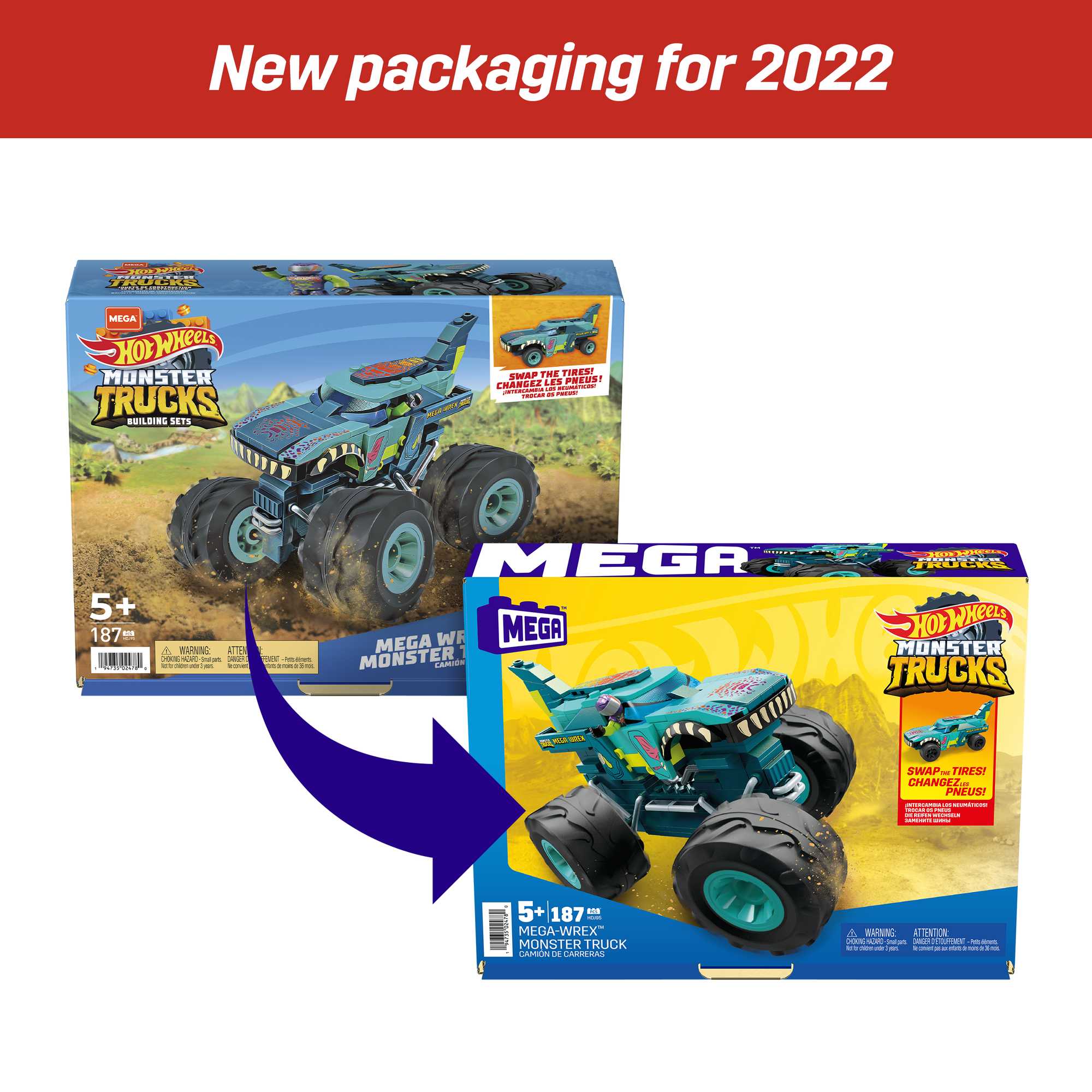 Конструктор Mega Construx Hot Wheels Монстр-трак Мега Рекс - Image 7