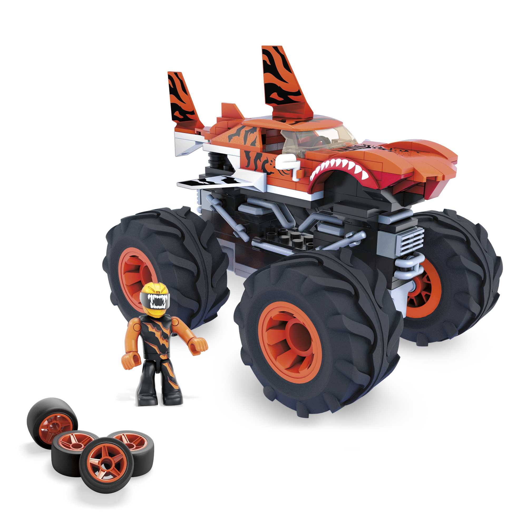 Конструктор Mega Construx Hot Wheels Монстр-трак Тигровая акула - Image 2