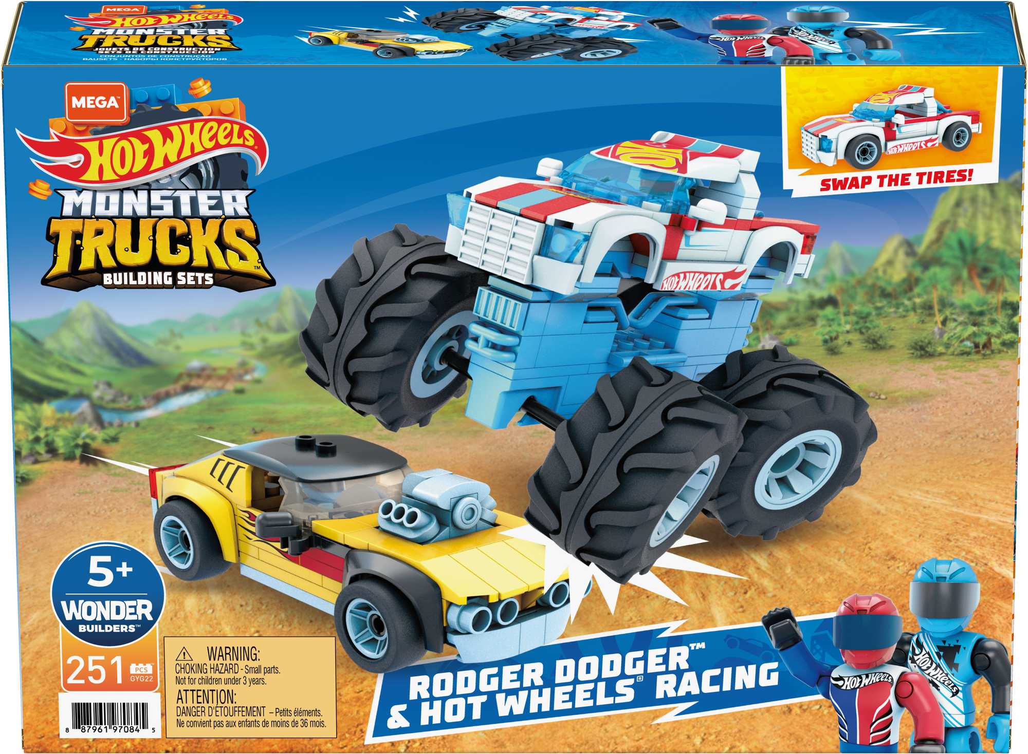 Конструктор Mega Construx Hot Wheels Роджер Доджер и Гонщик - Image 6