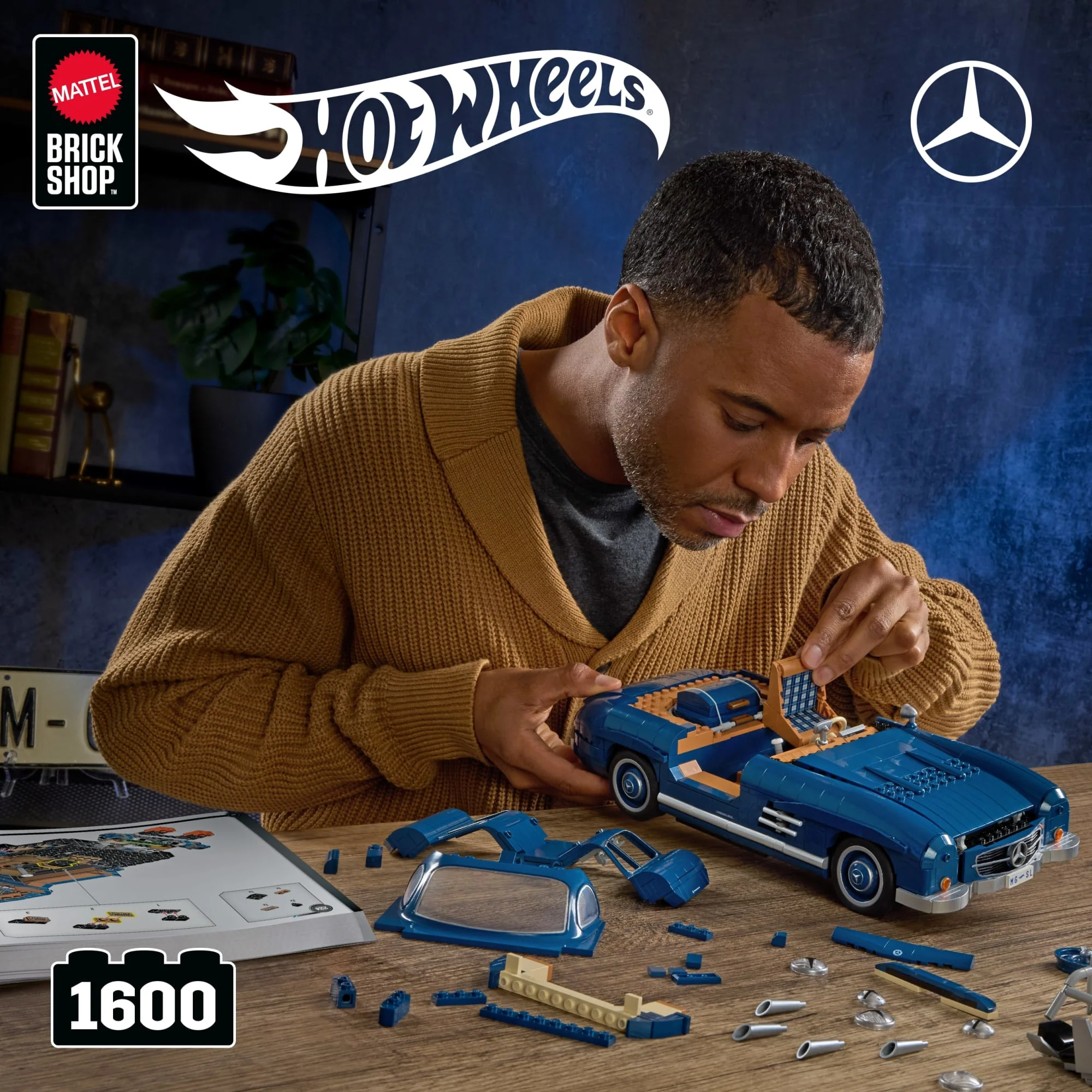 Σετ Κατασκευής
Αγωνιστικού Αυτοκινήτου Mercedes-Benz
300 SL (1.600 Κομμάτια), Για Συλλέκτες - Image 2