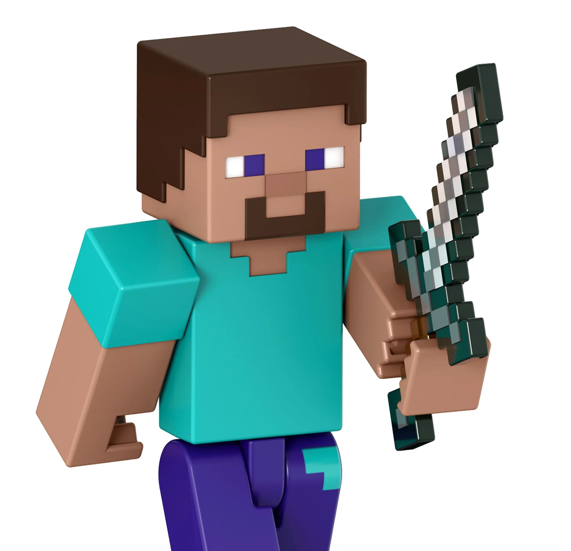 Minecraft Actionfiguren Und Zubehörteile, Maßstabsgetreu Zu Einer Ca. 8 Cm Großen Figur Mit Pixeligem Design (Figuren Können Variieren) - Image 2