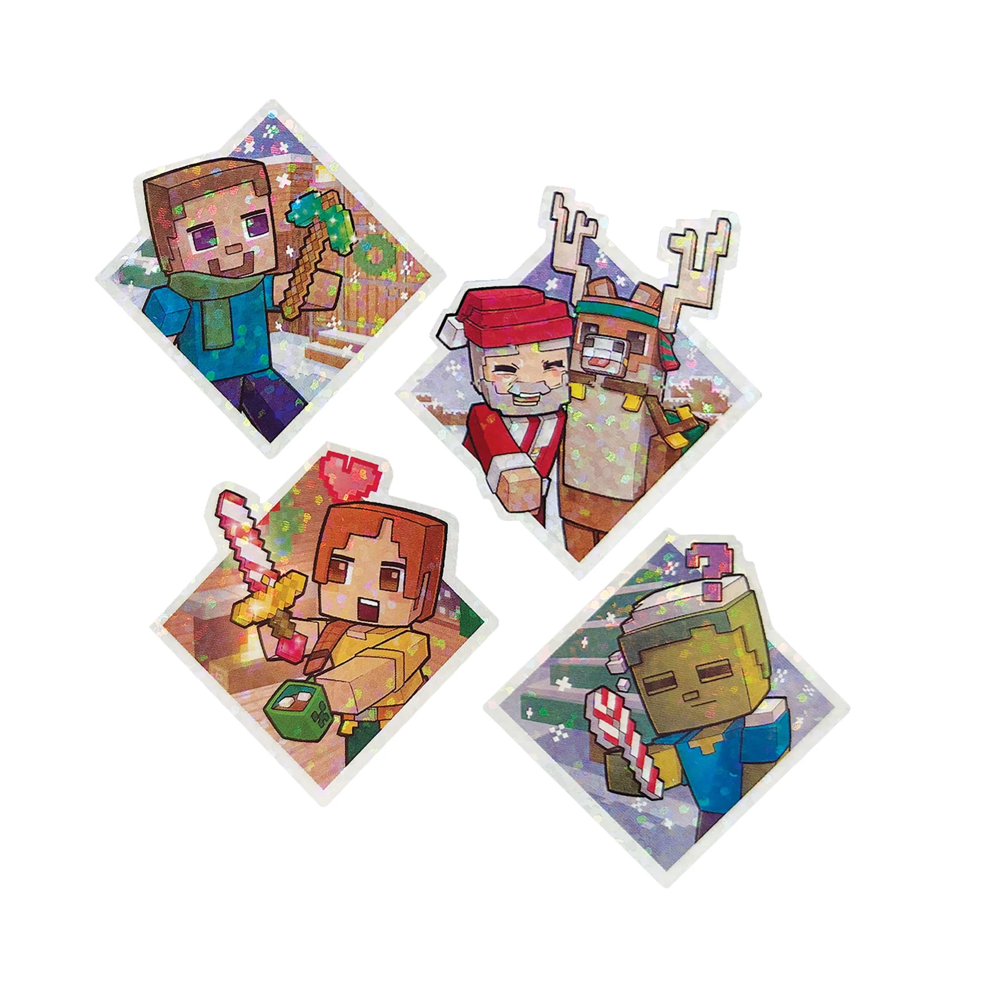 Minecraft-Adventskalender, 3 Maßstabsgetreue, Ca. 8 Cm Große Actionfiguren, 17 Zubehörteile Und 4 Aufkleber - Image 5